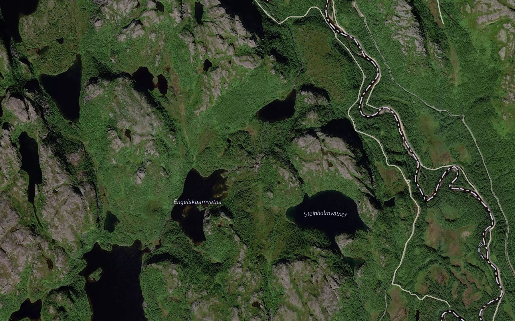 Satellite map of the Suolujakka