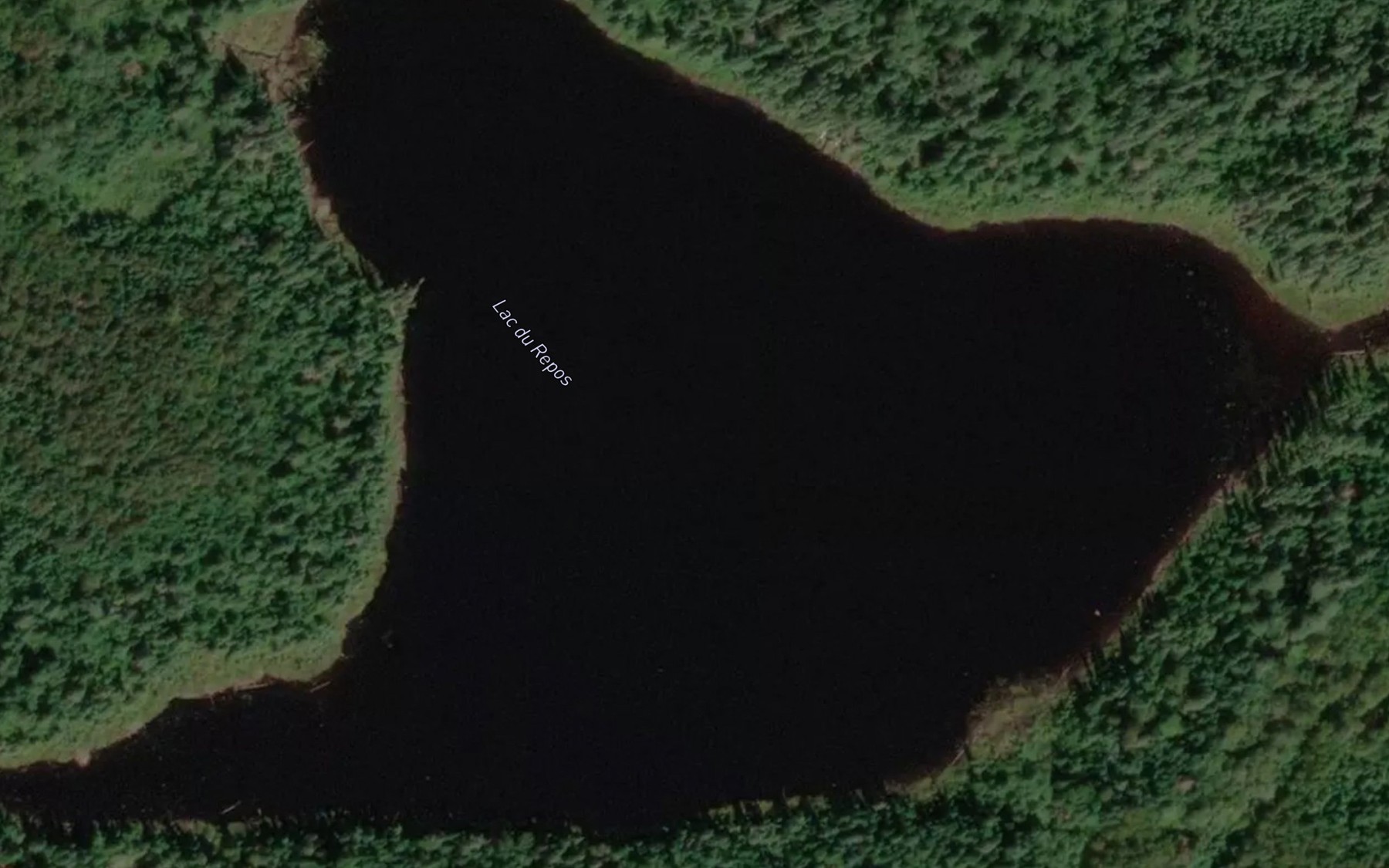 Satellite map of the Lac du Repos