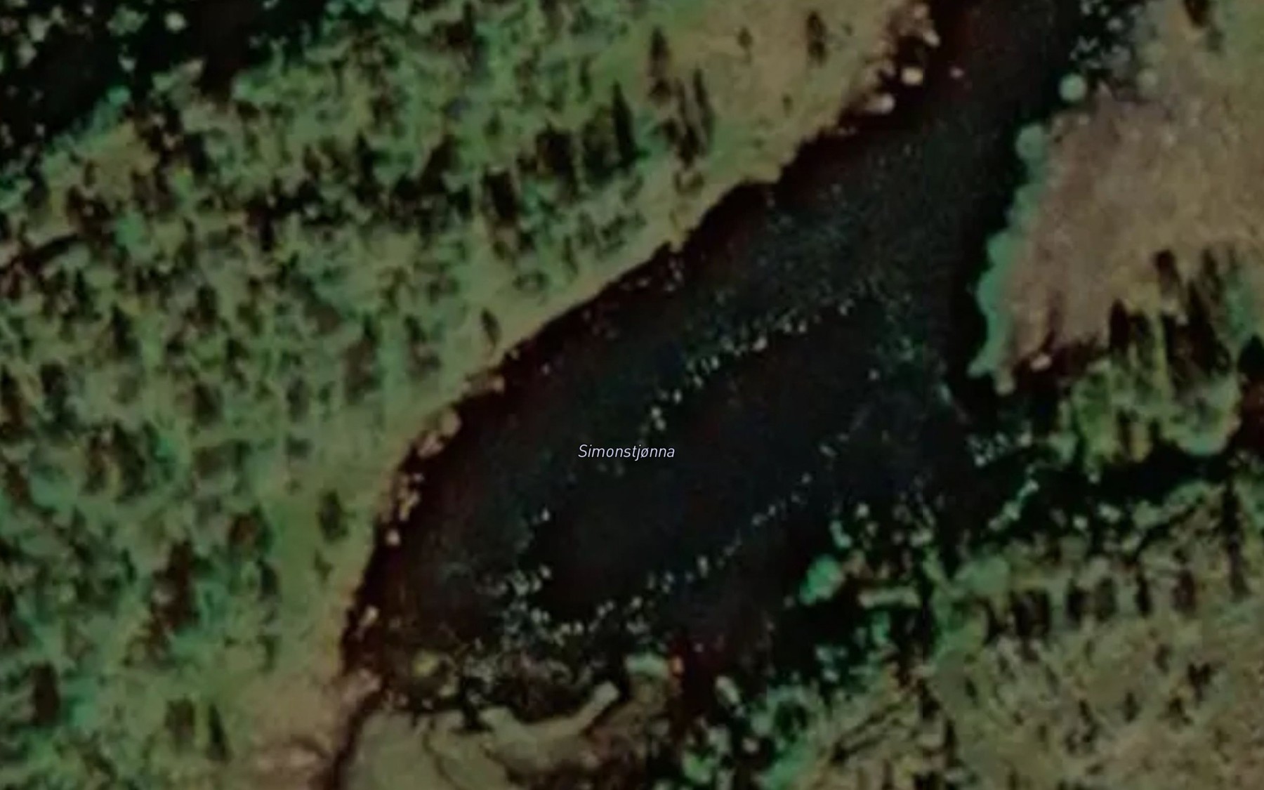 Satellite map of the Simontjorna