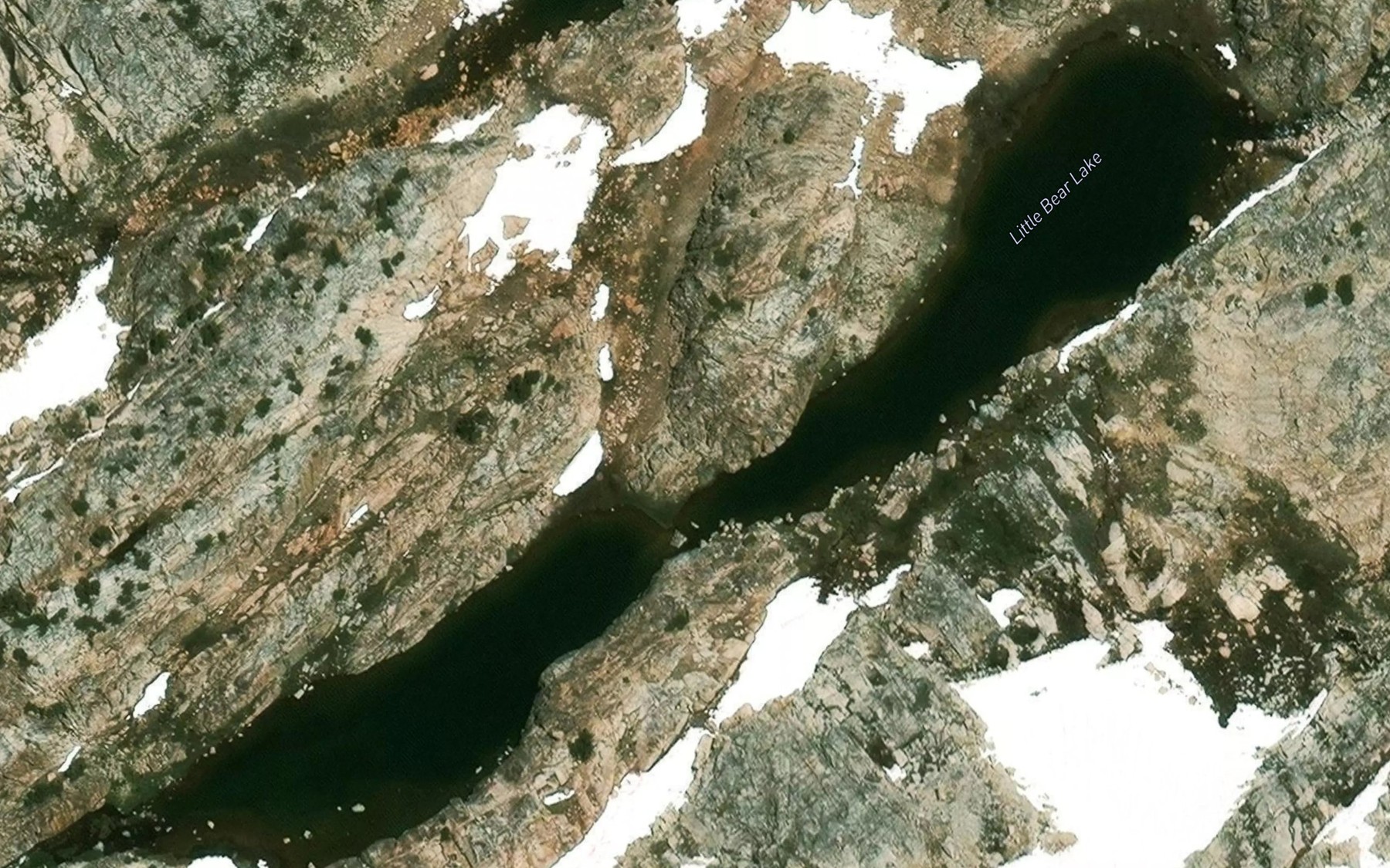 Satellite map of the Little Bear Lake