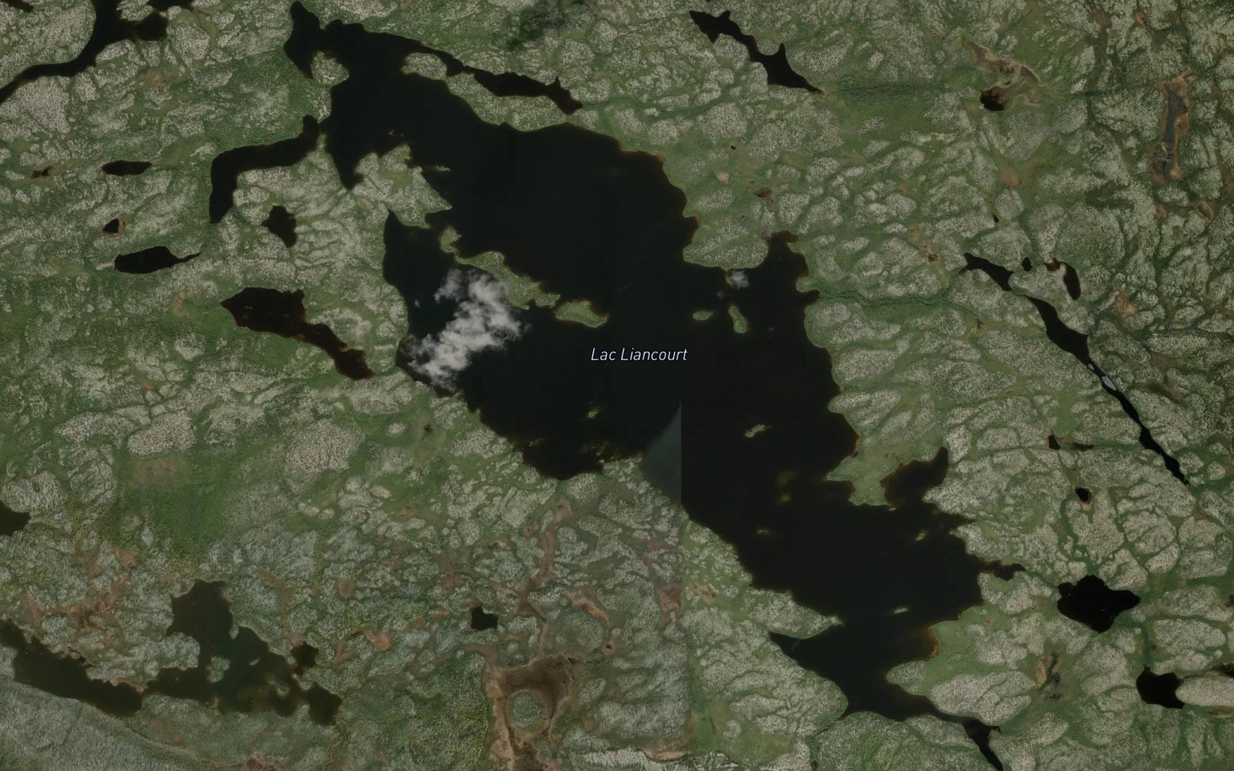 Satellite map of the Lac Liancourt