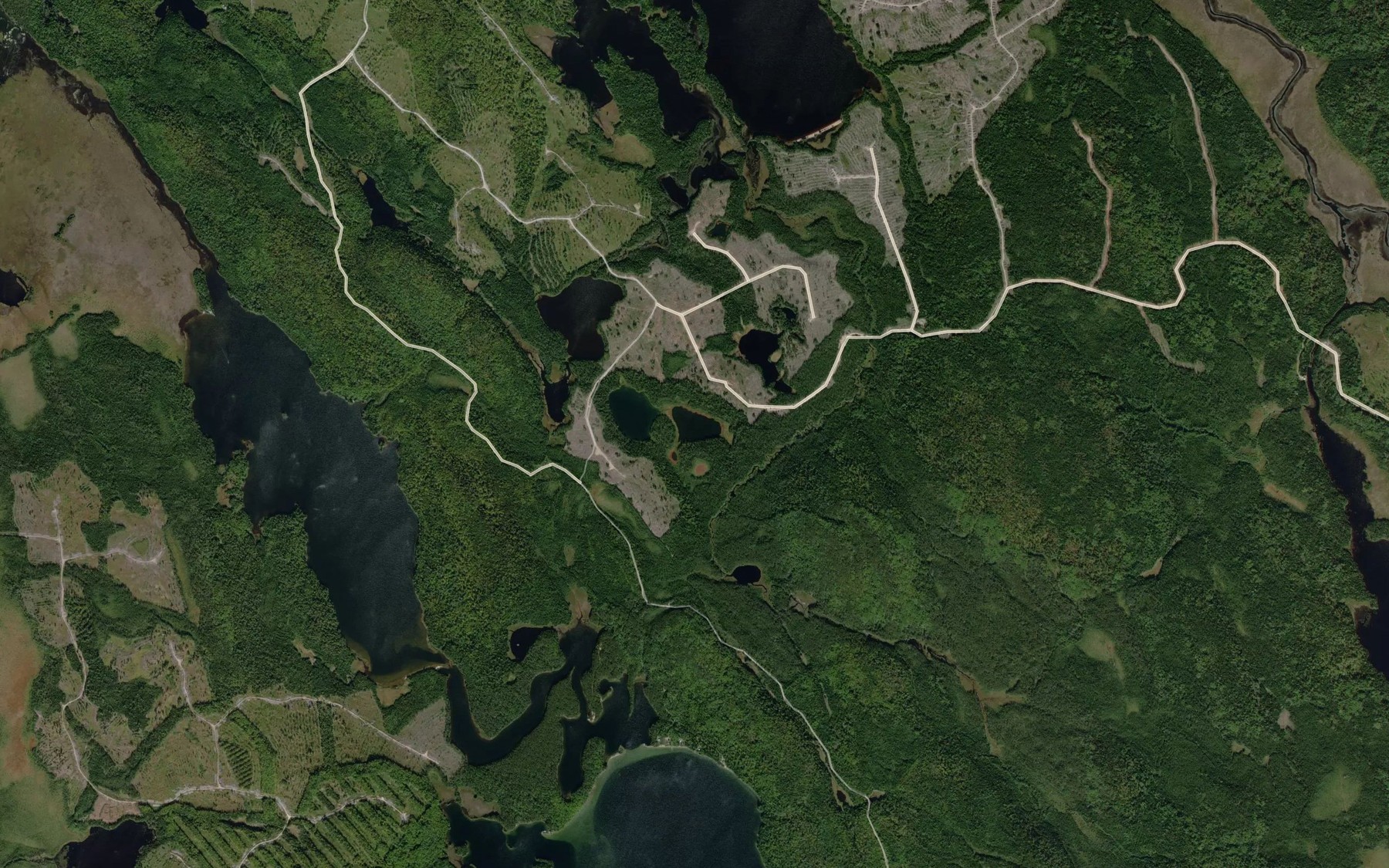 Satellite map of the Lac du Ginseng