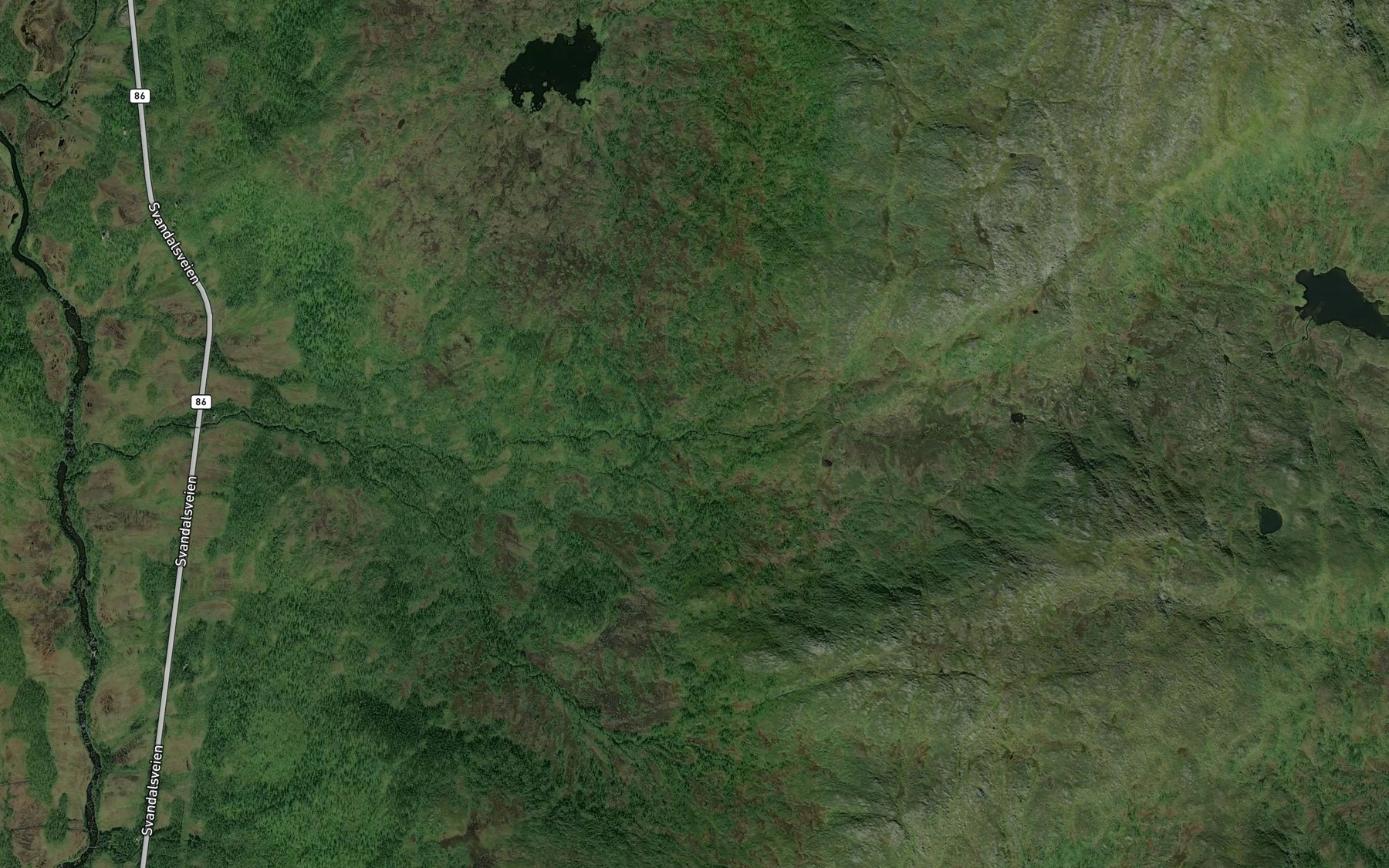 Satellite map of the Gamajakka