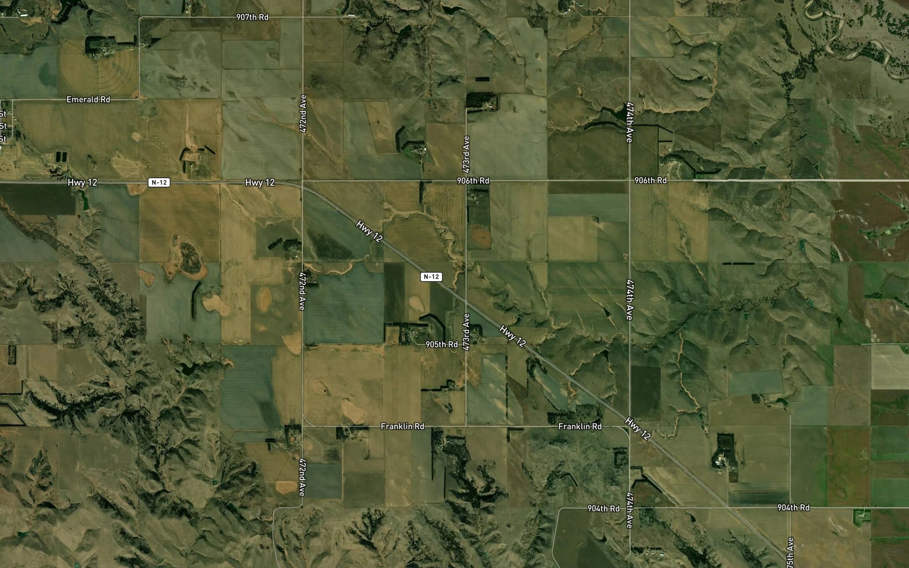 Satellite map of the Stoltenberg Reservoir