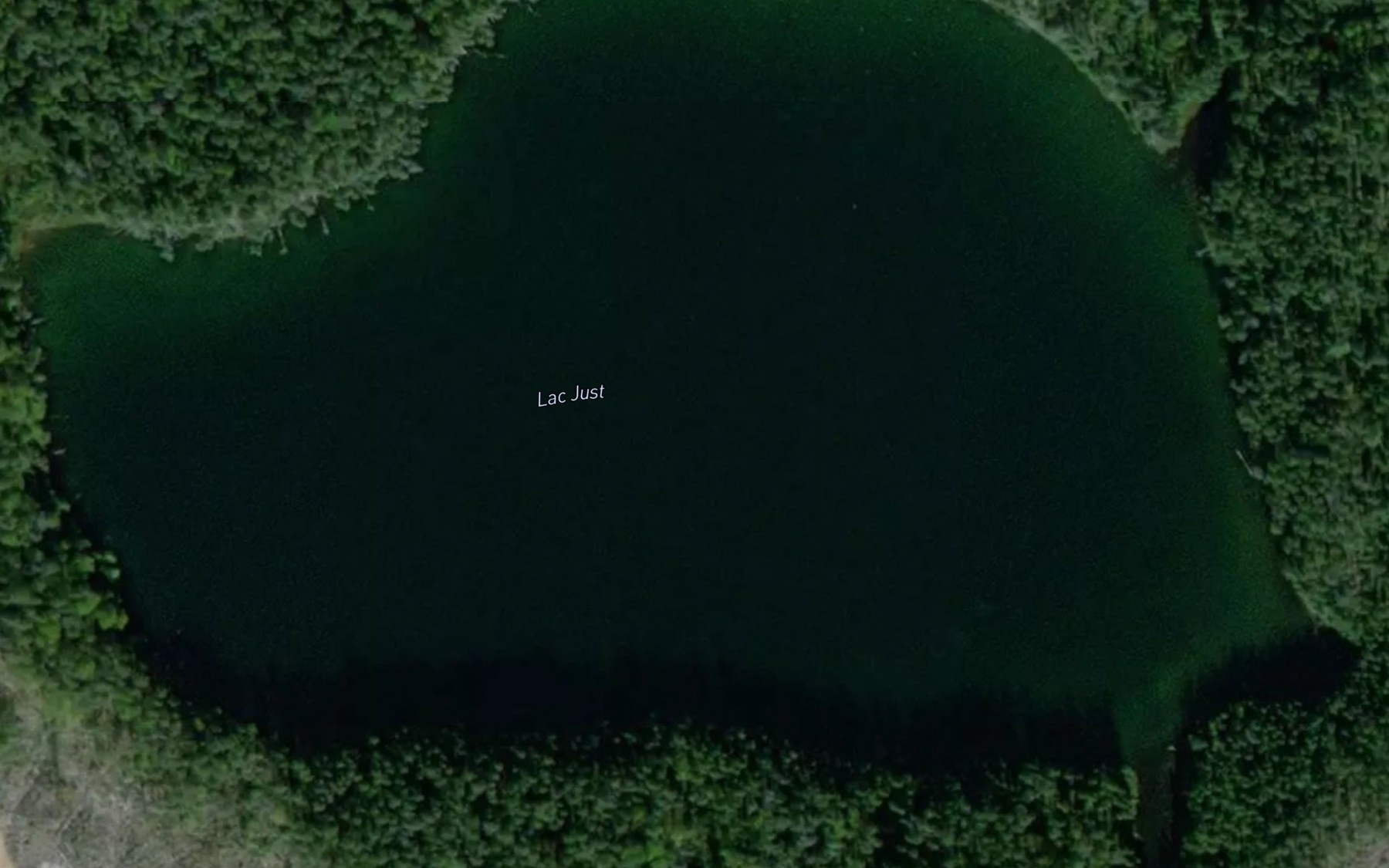 Satellite map of the Lac Just