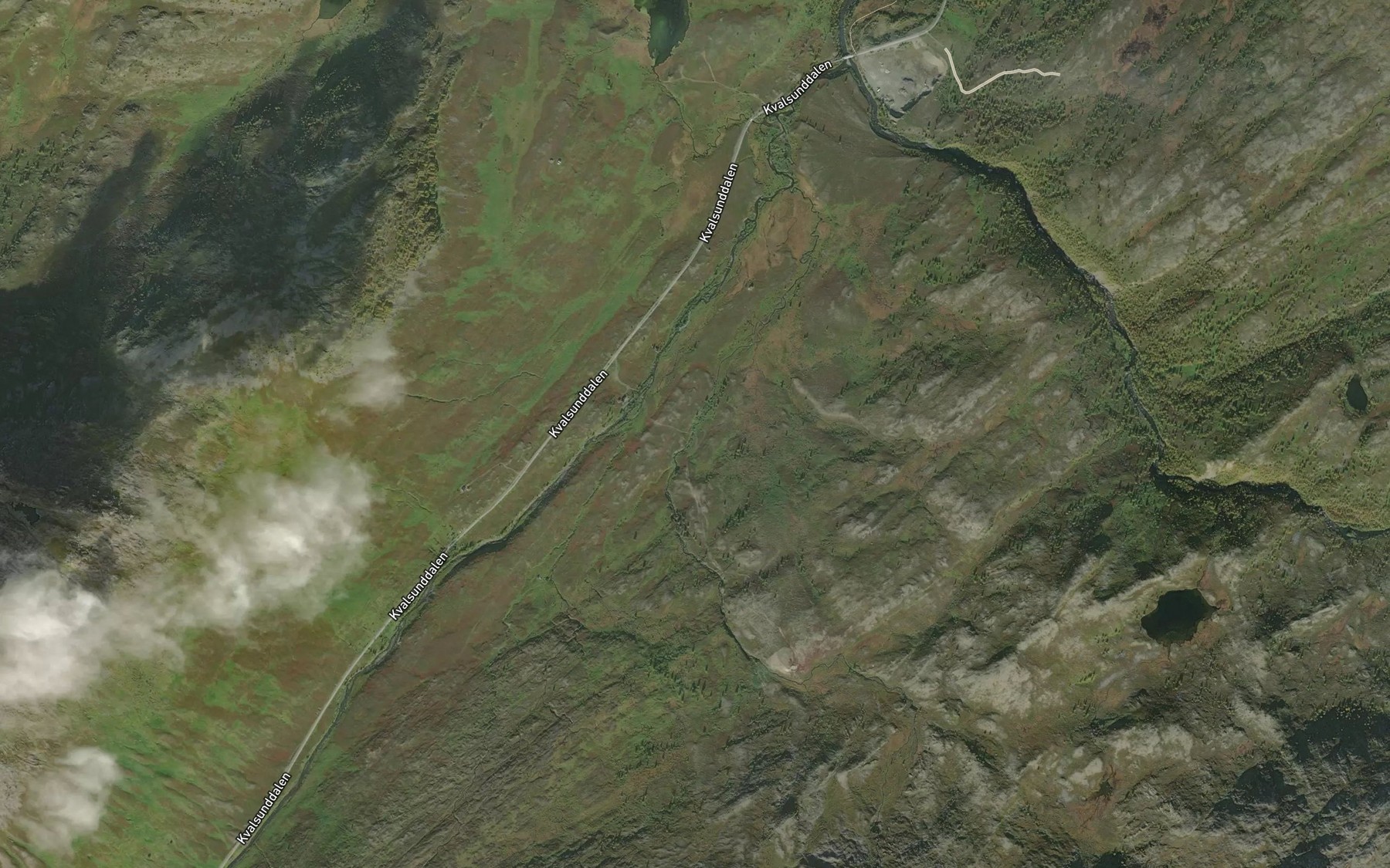 Satellite map of the Miessejohka