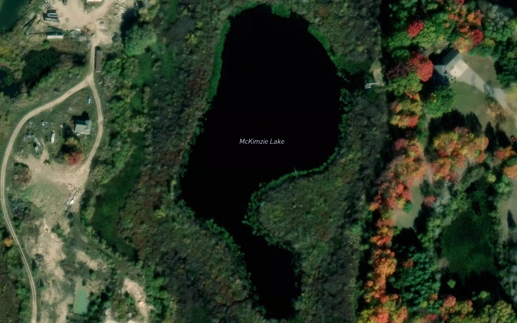 Satellite map of the McKimzie Lake