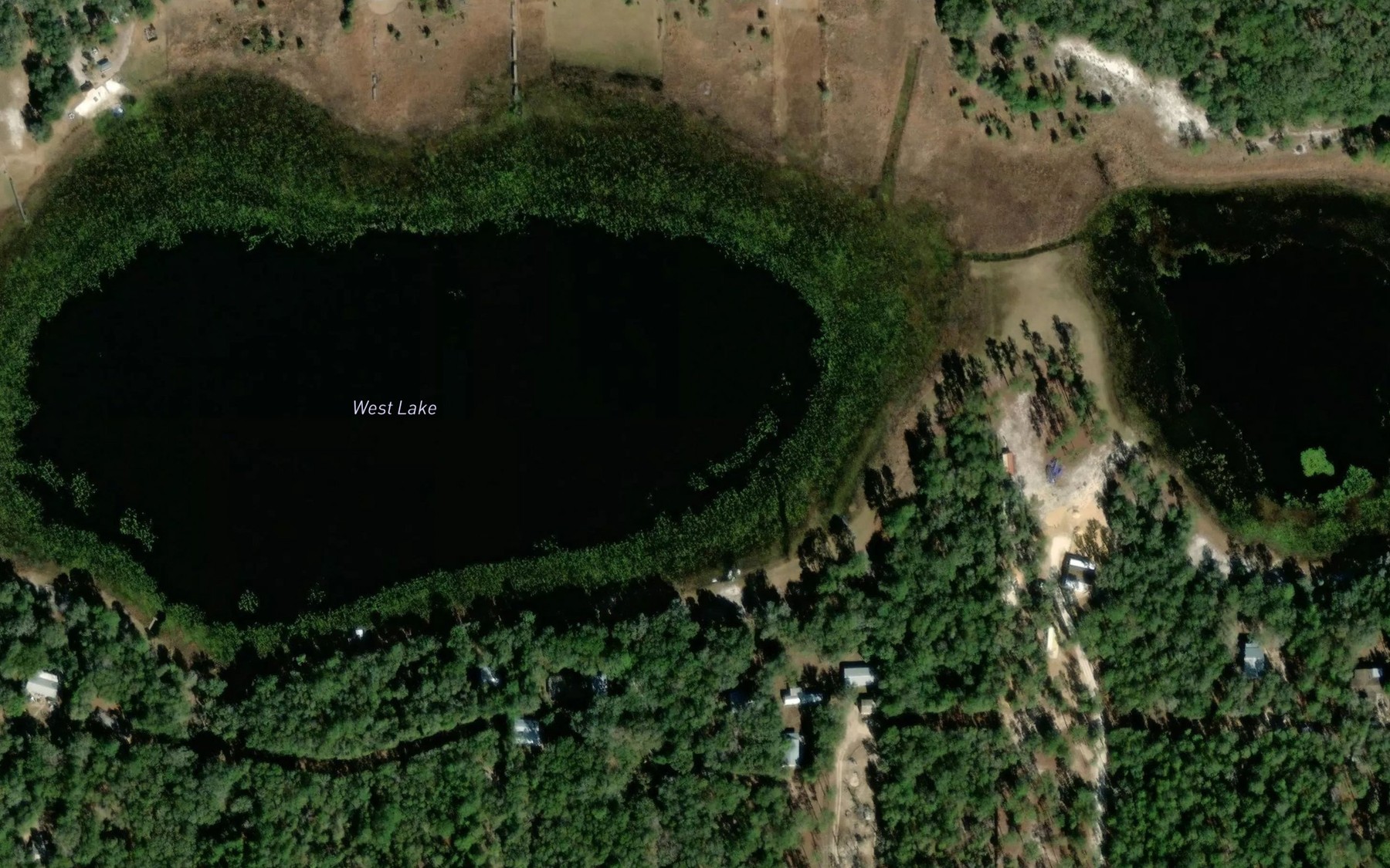Satellite map of the West Lake