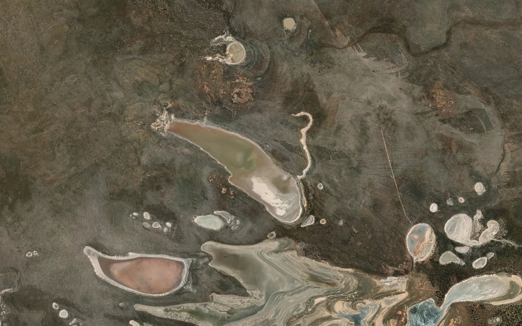 Satellite map of the Pansy Lake