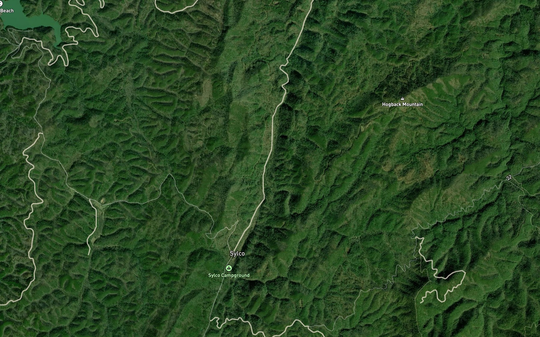 Satellite map of the Dutch Creek