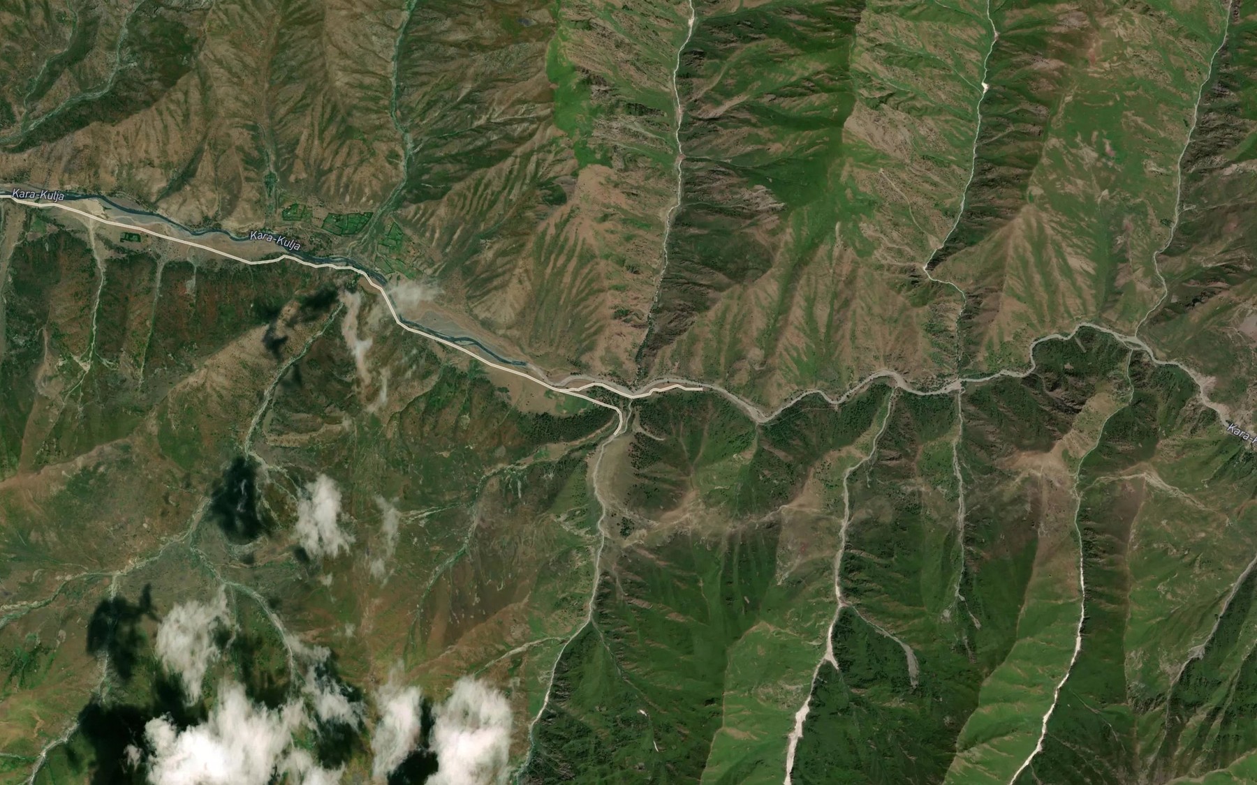 Satellite map of the Kichi-Kayndy