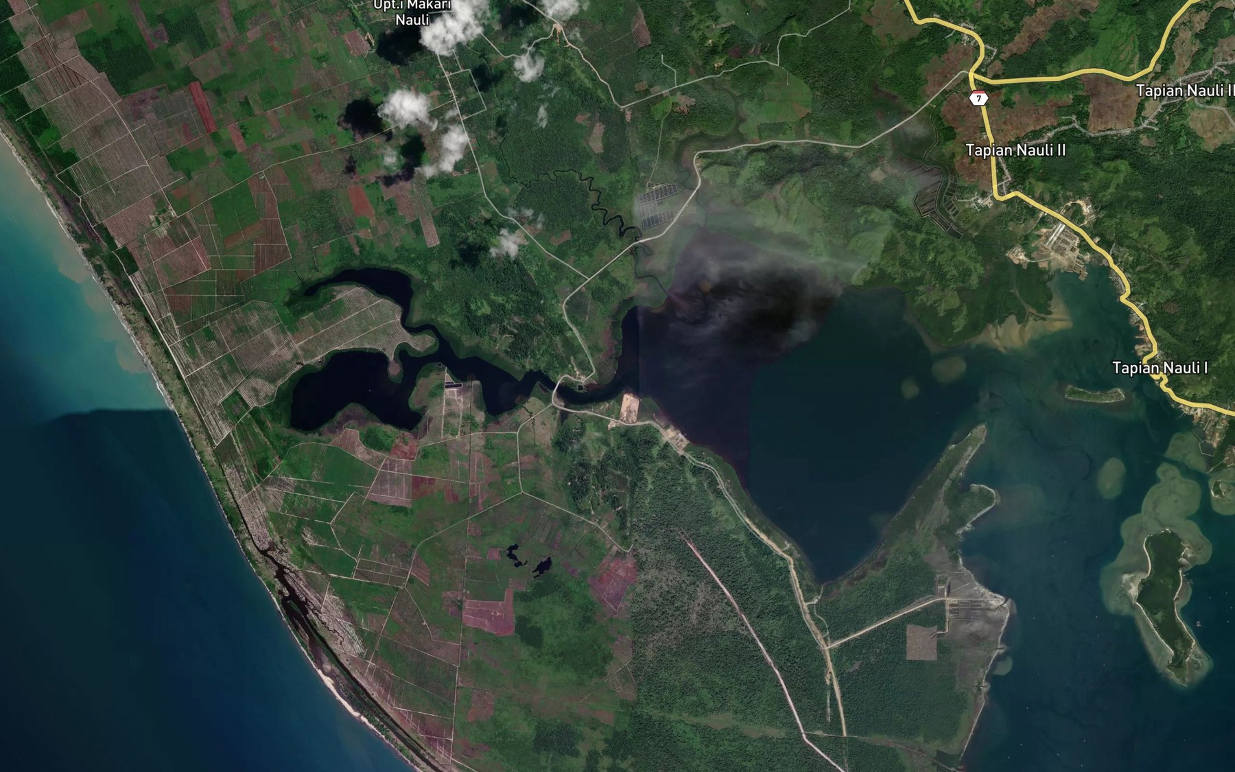 Satellite map of the Muara Godang