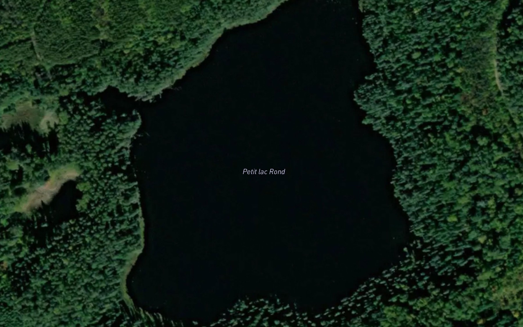 Satellite map of the Lac Rond