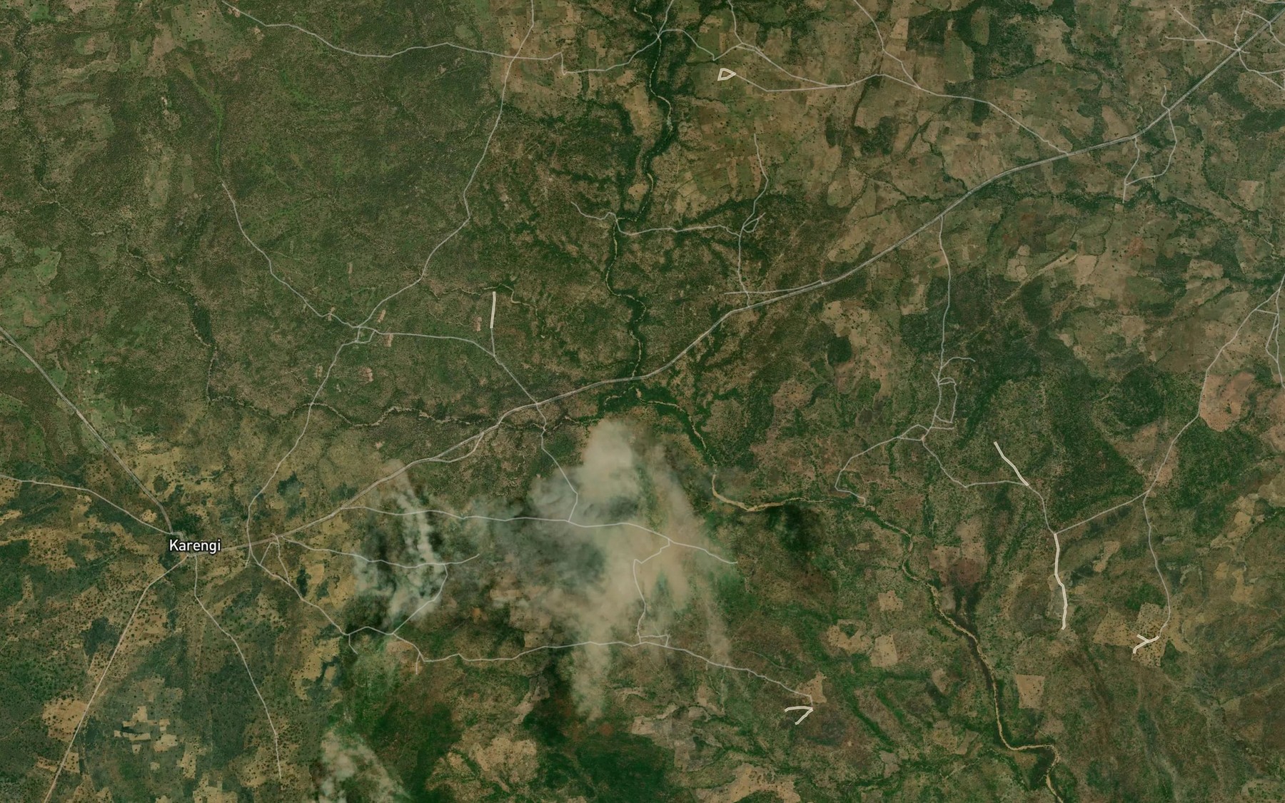 Satellite map of the River Kapu