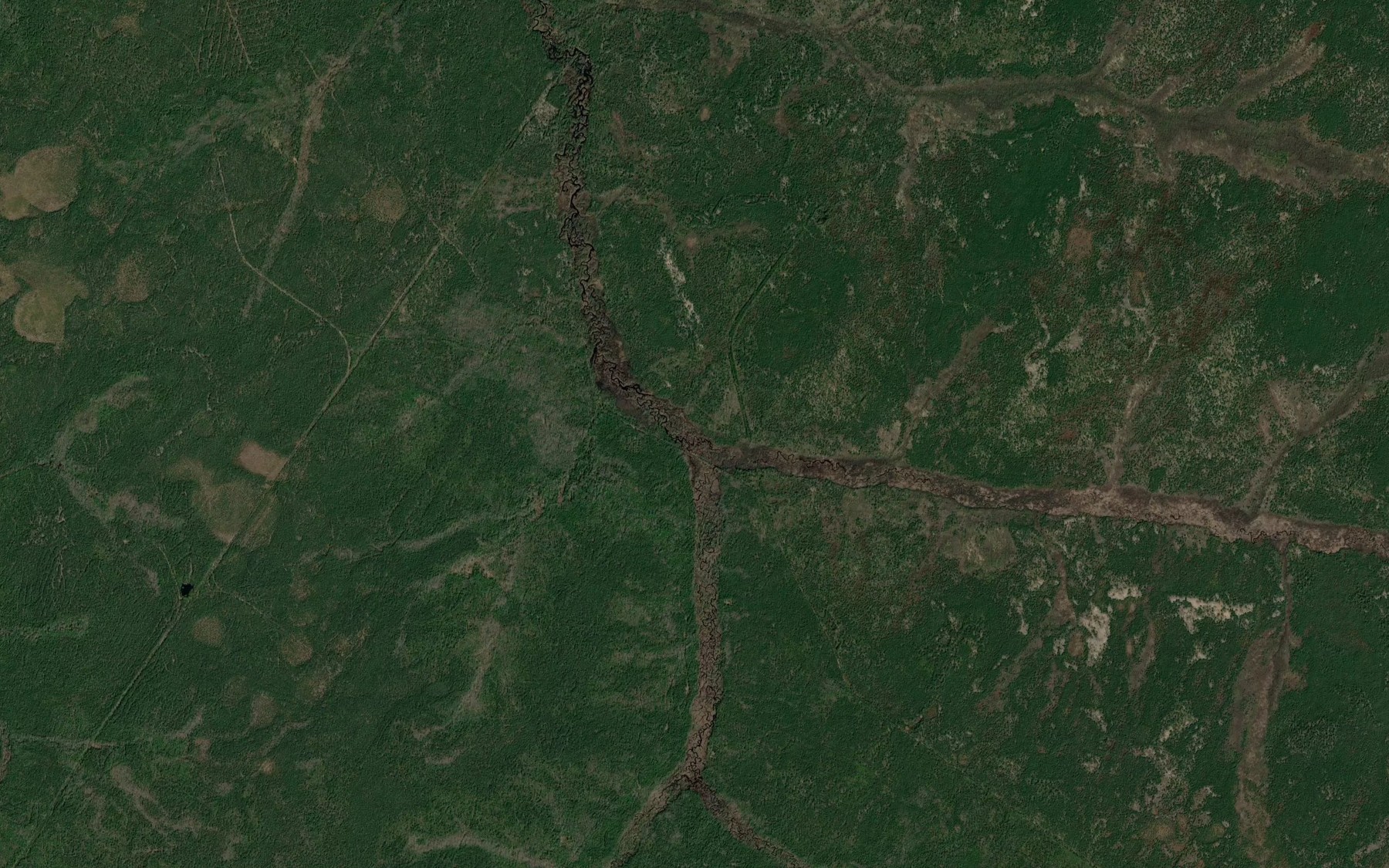 Satellite map of the Sukhmonka