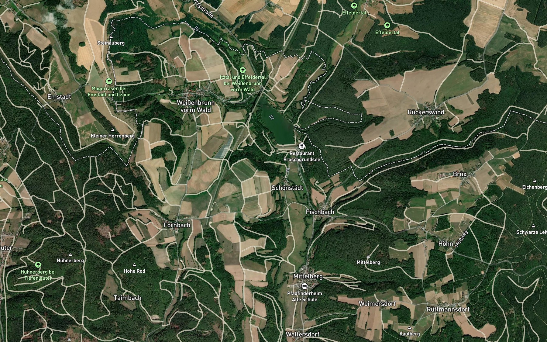 Satellite map of the Poepelbrunnen