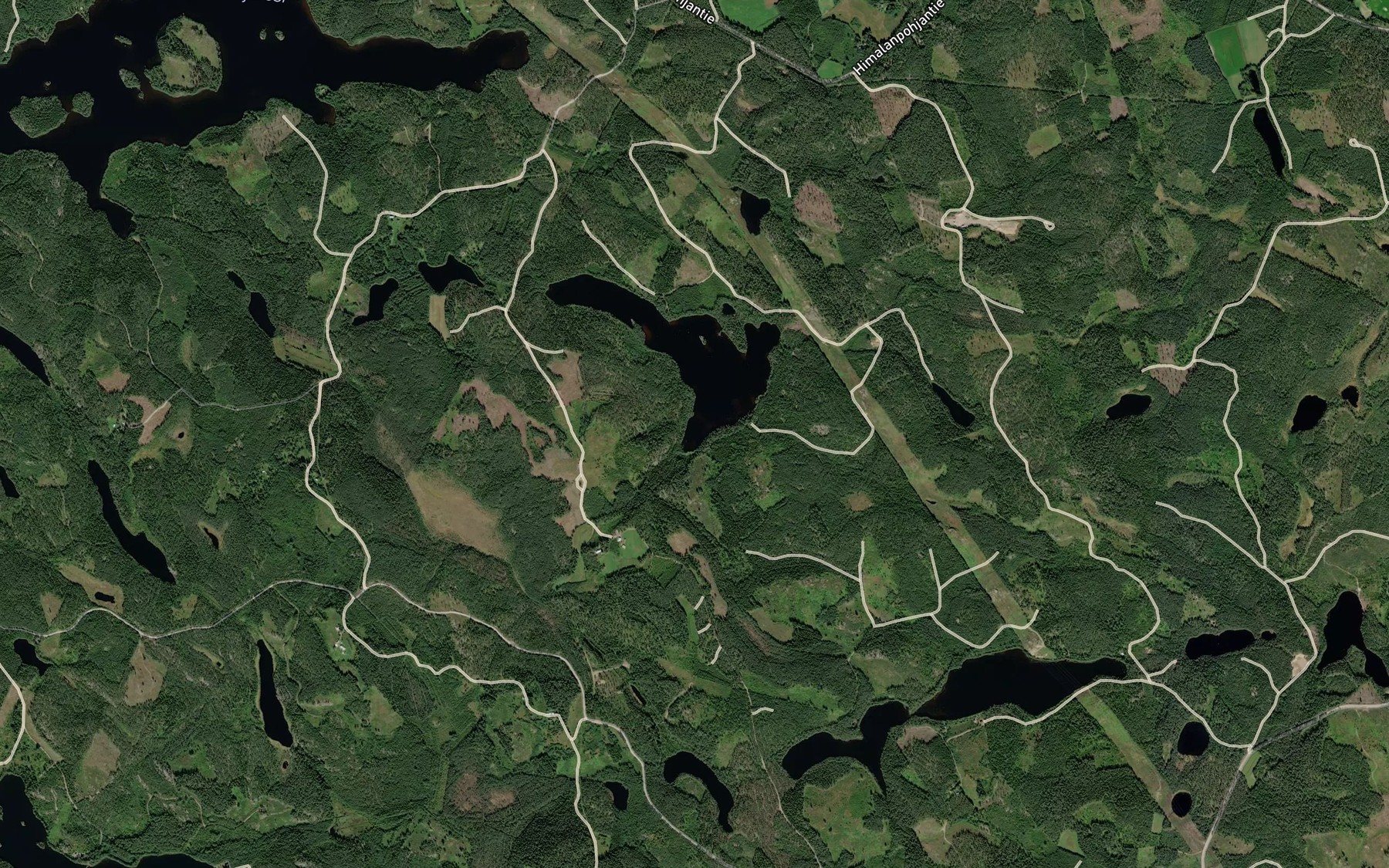 Satellite map of the Tokeenlahti