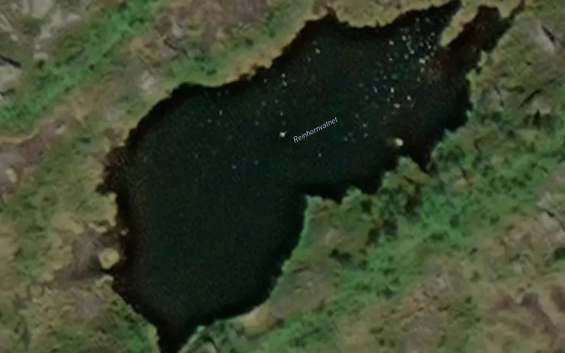 Satellite map of the Reinhornvatnet