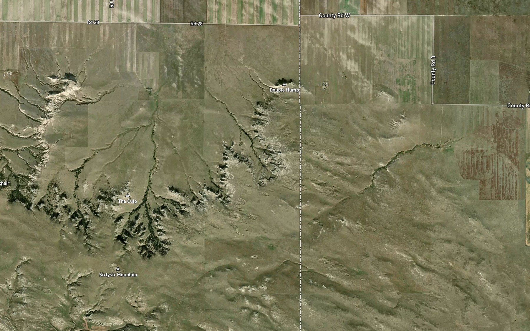 Satellite map of the McCompsey Spring