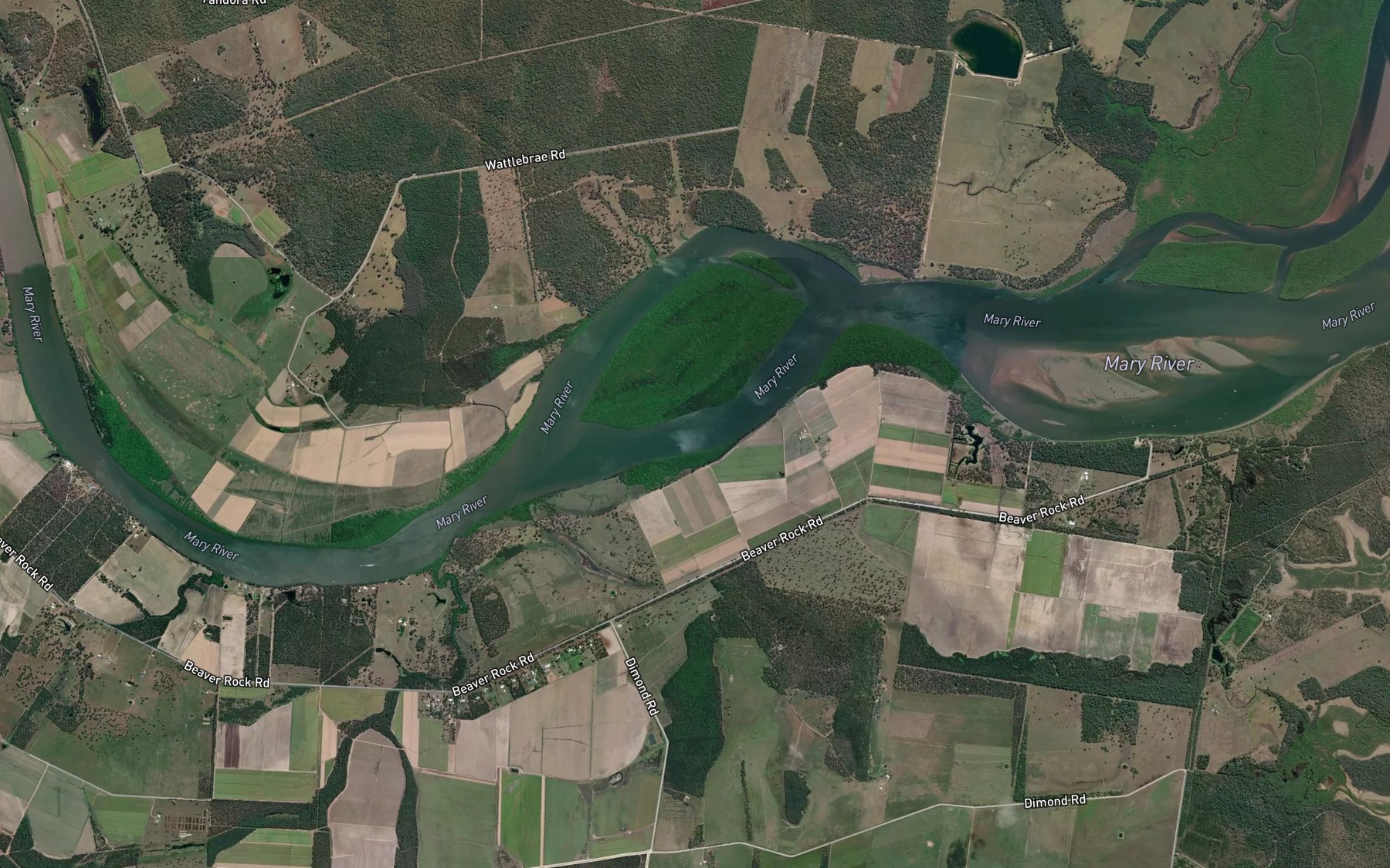 Satellite map of the Heath Reach