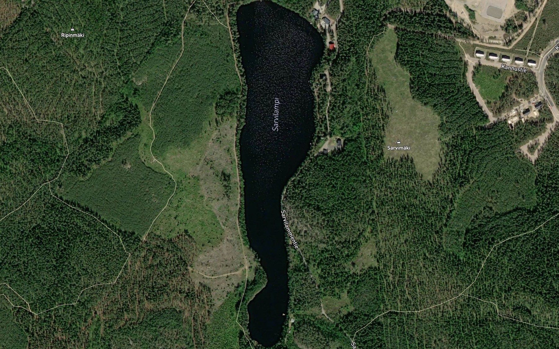 Satellite map of the Sarvilampi