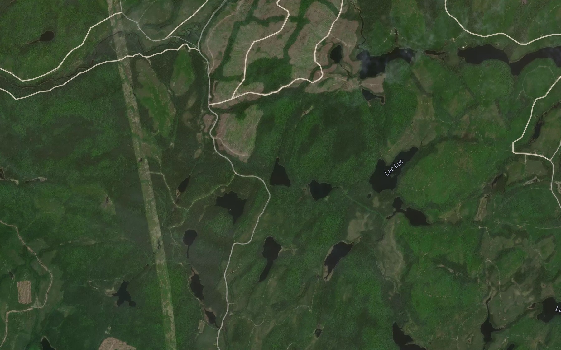 Satellite map of the Lac Gagne