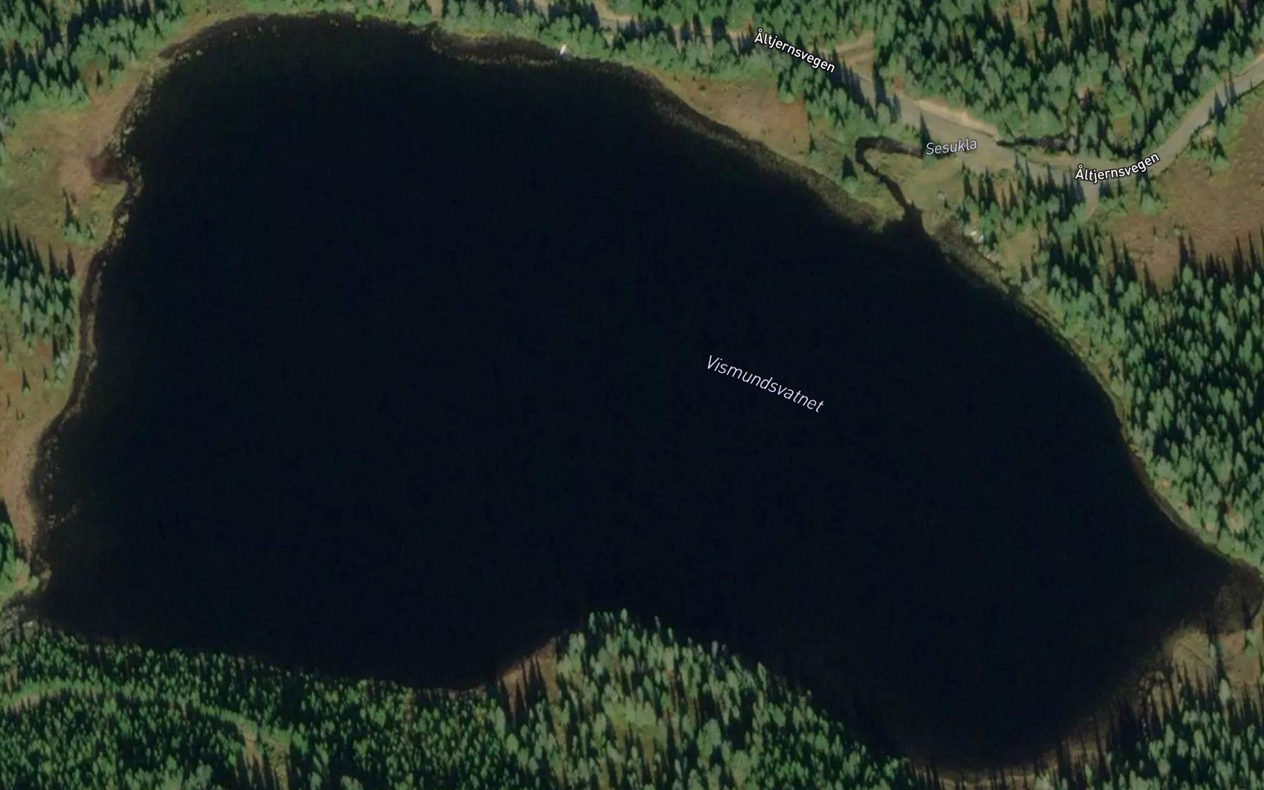Satellite map of the Vismundvatnet