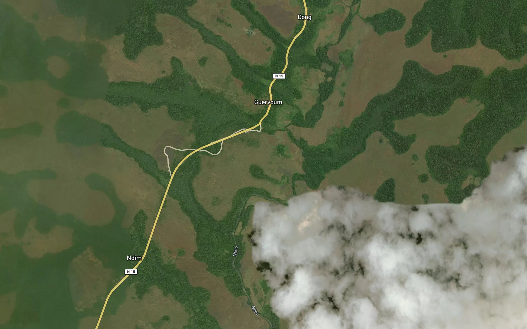 Satellite map of the Djeke
