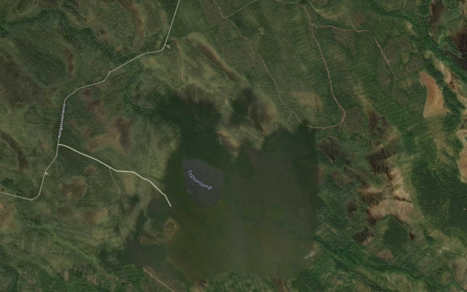 Satellite map of the Tepsanlampi