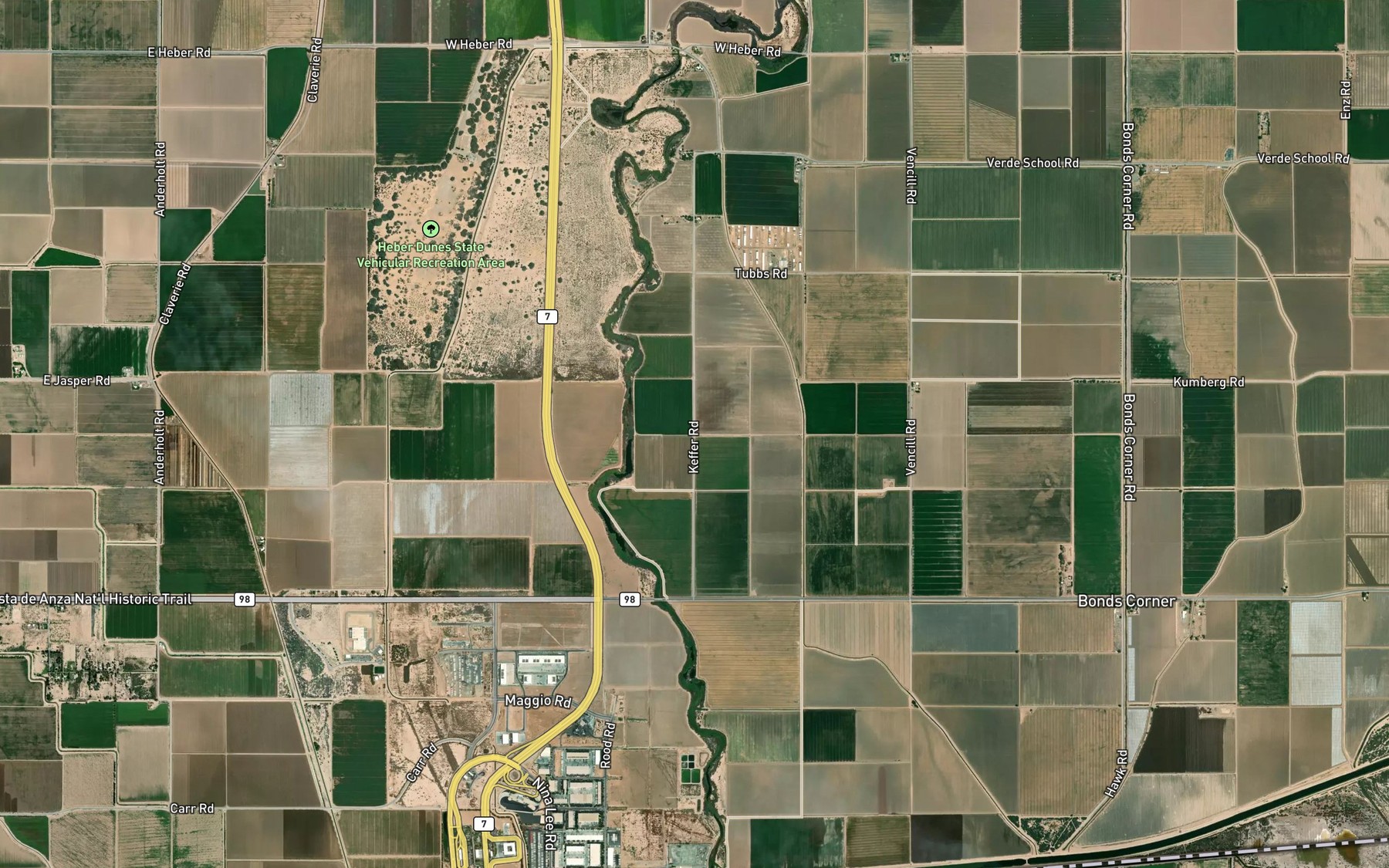 Satellite map of the Schenk Two Drain
