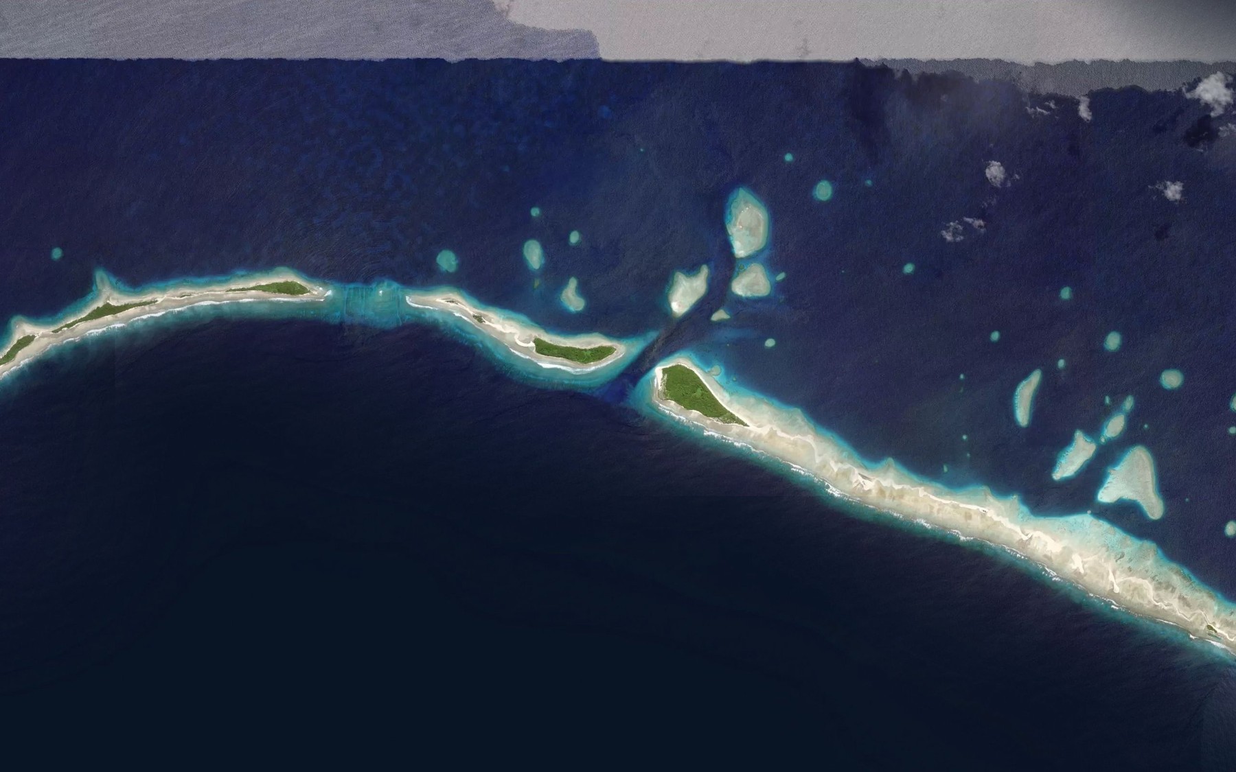 Satellite map of the Wojejairok Pass