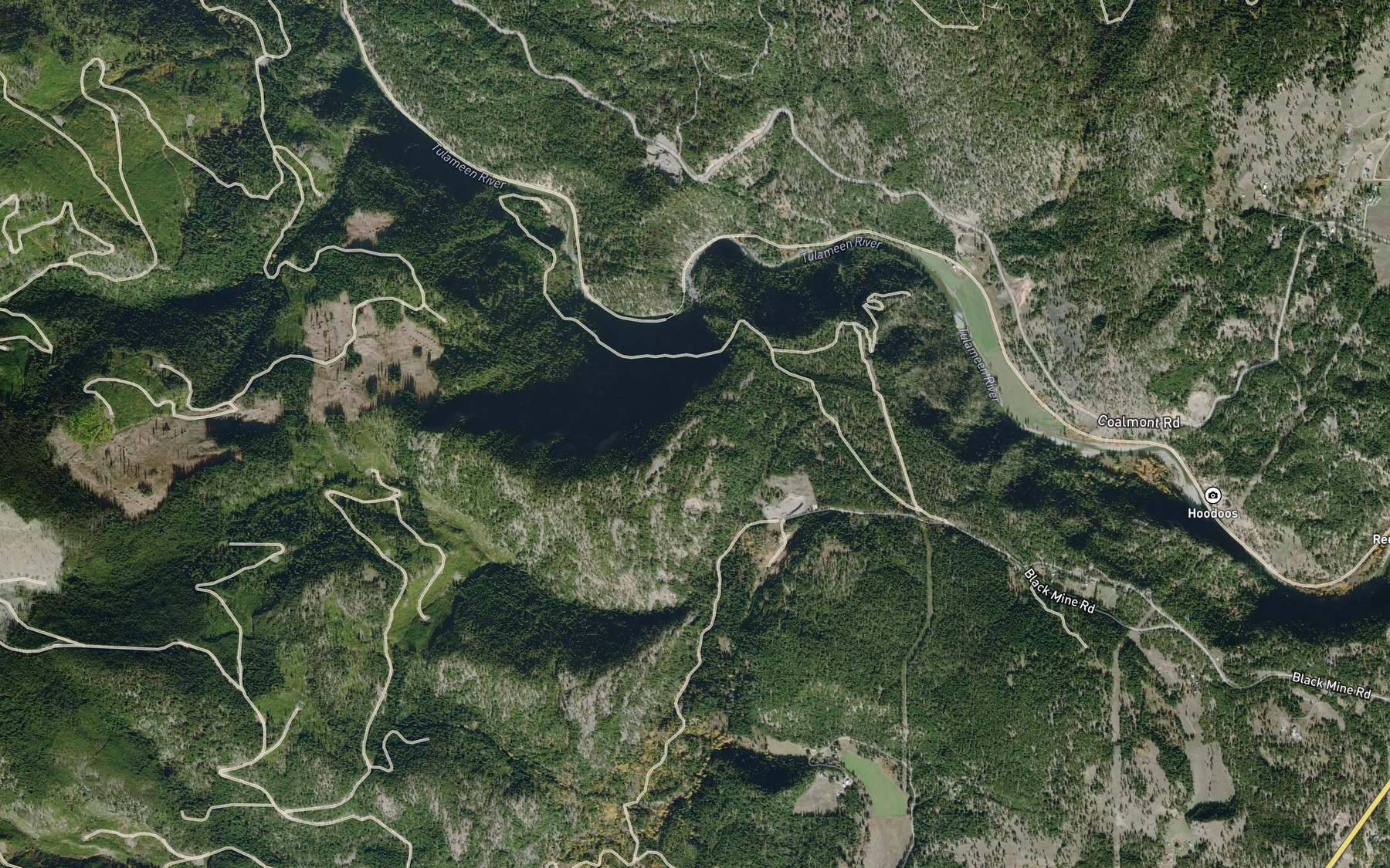 Satellite map of the Fletcher Creek