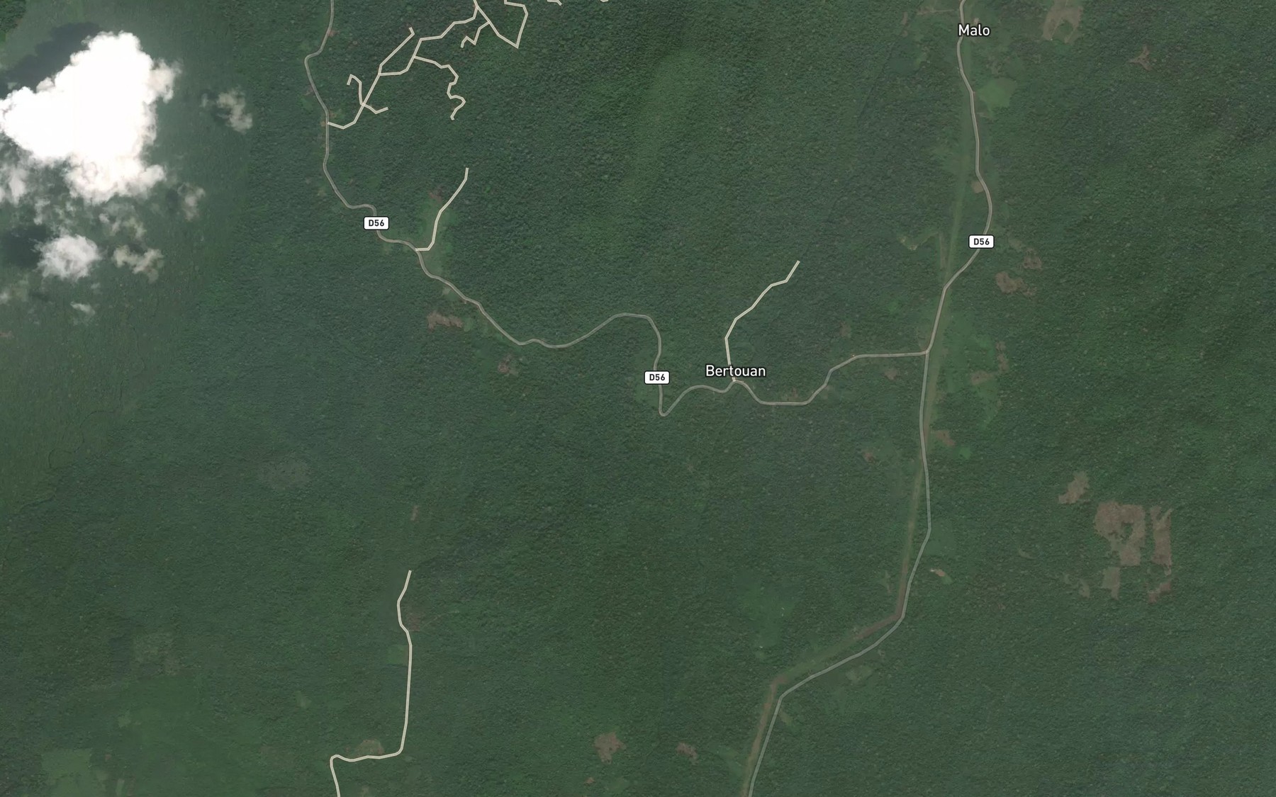 Satellite map of the Mololo