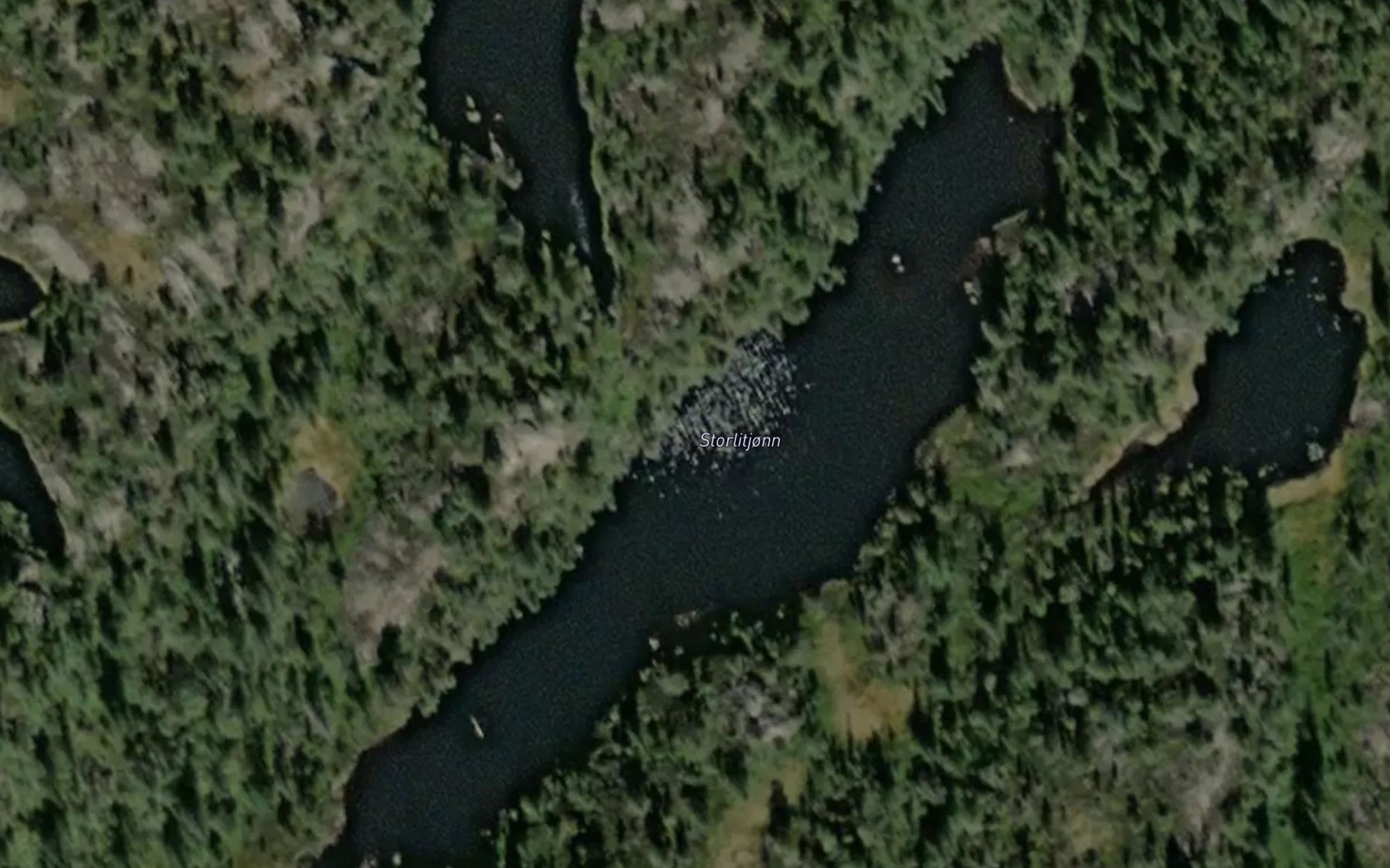 Satellite map of the Storlitjonn