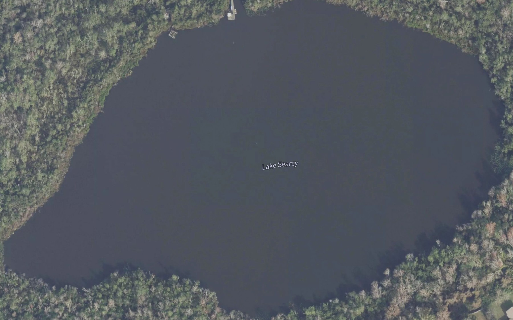 Satellite map of the Lake Searcy