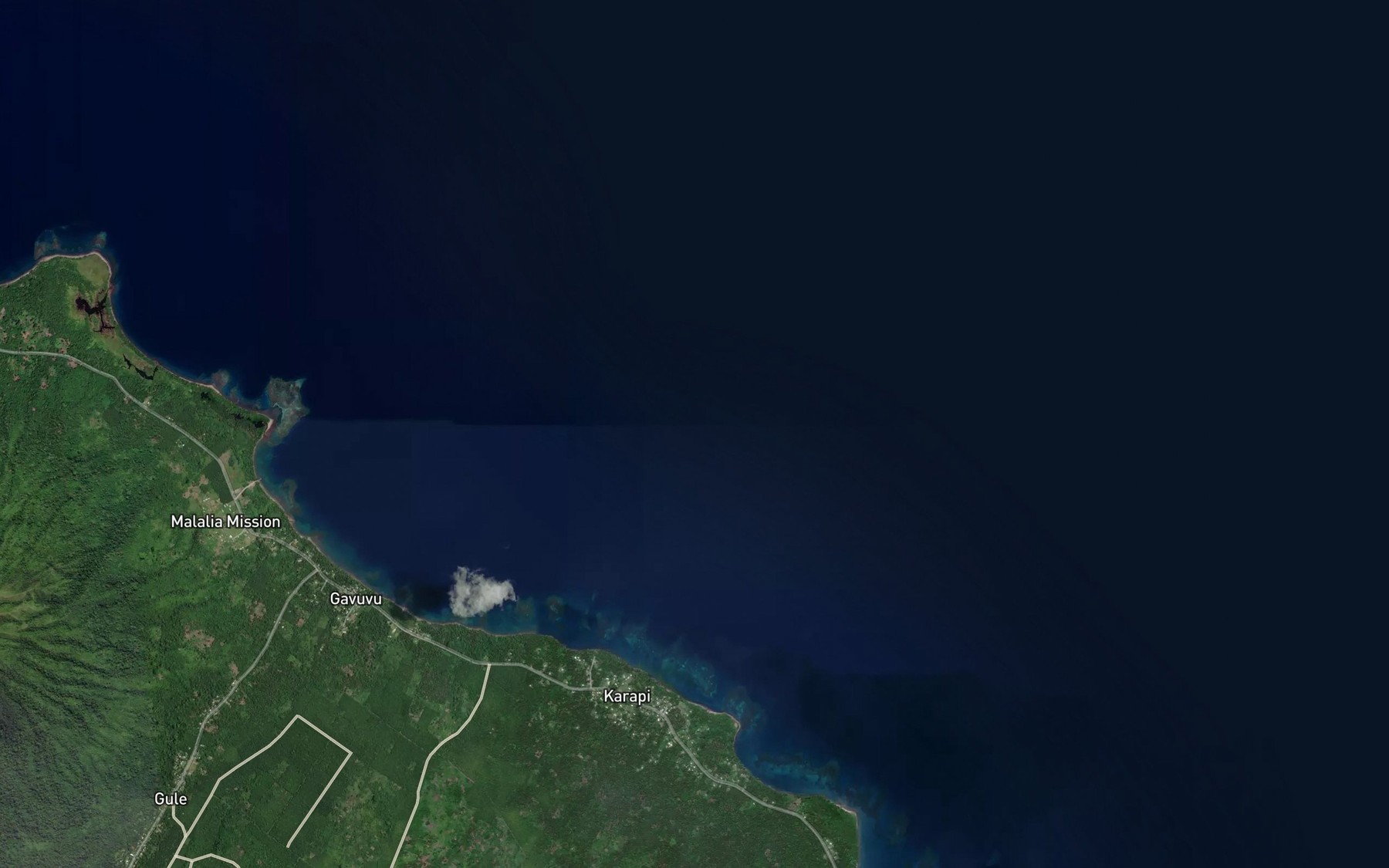 Satellite map of the Silaliura Creek