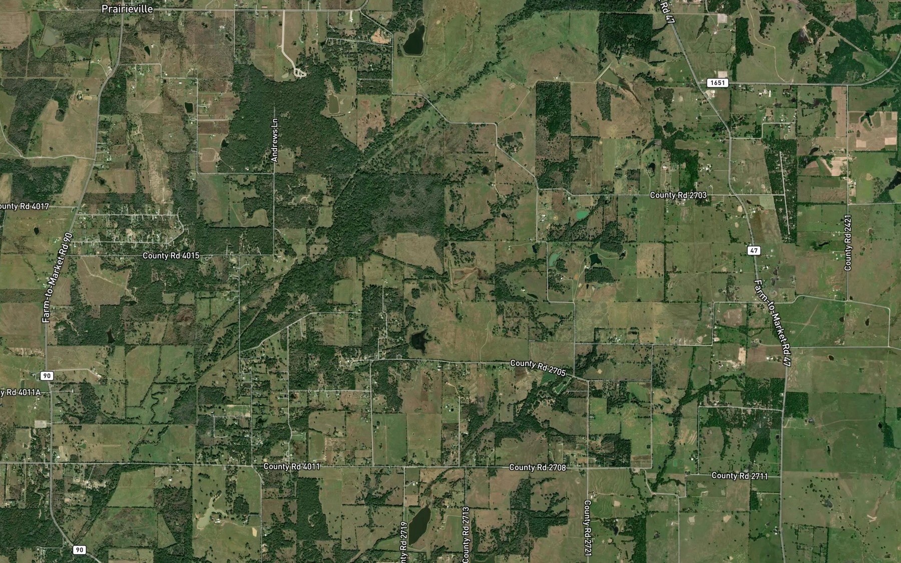 Satellite map of the Soil Conservation Service Site 137 Reservoir