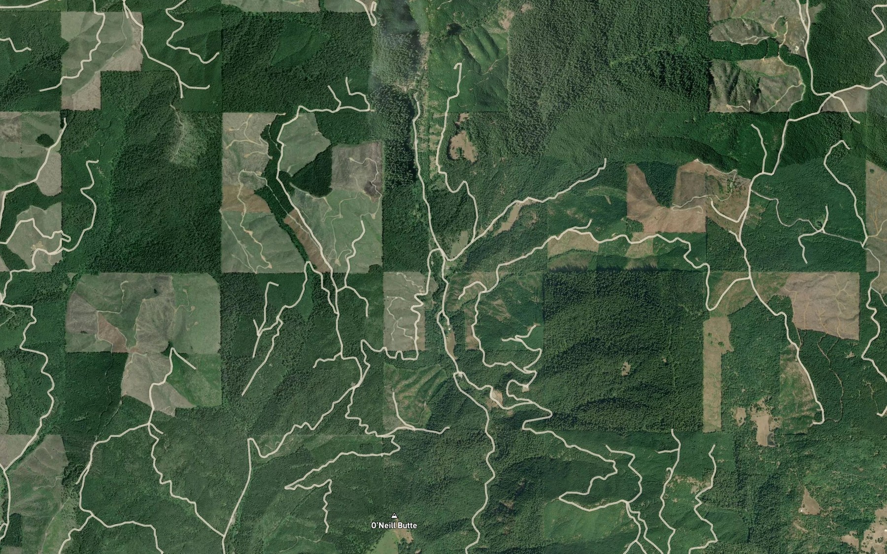 Satellite map of the Granite Creek