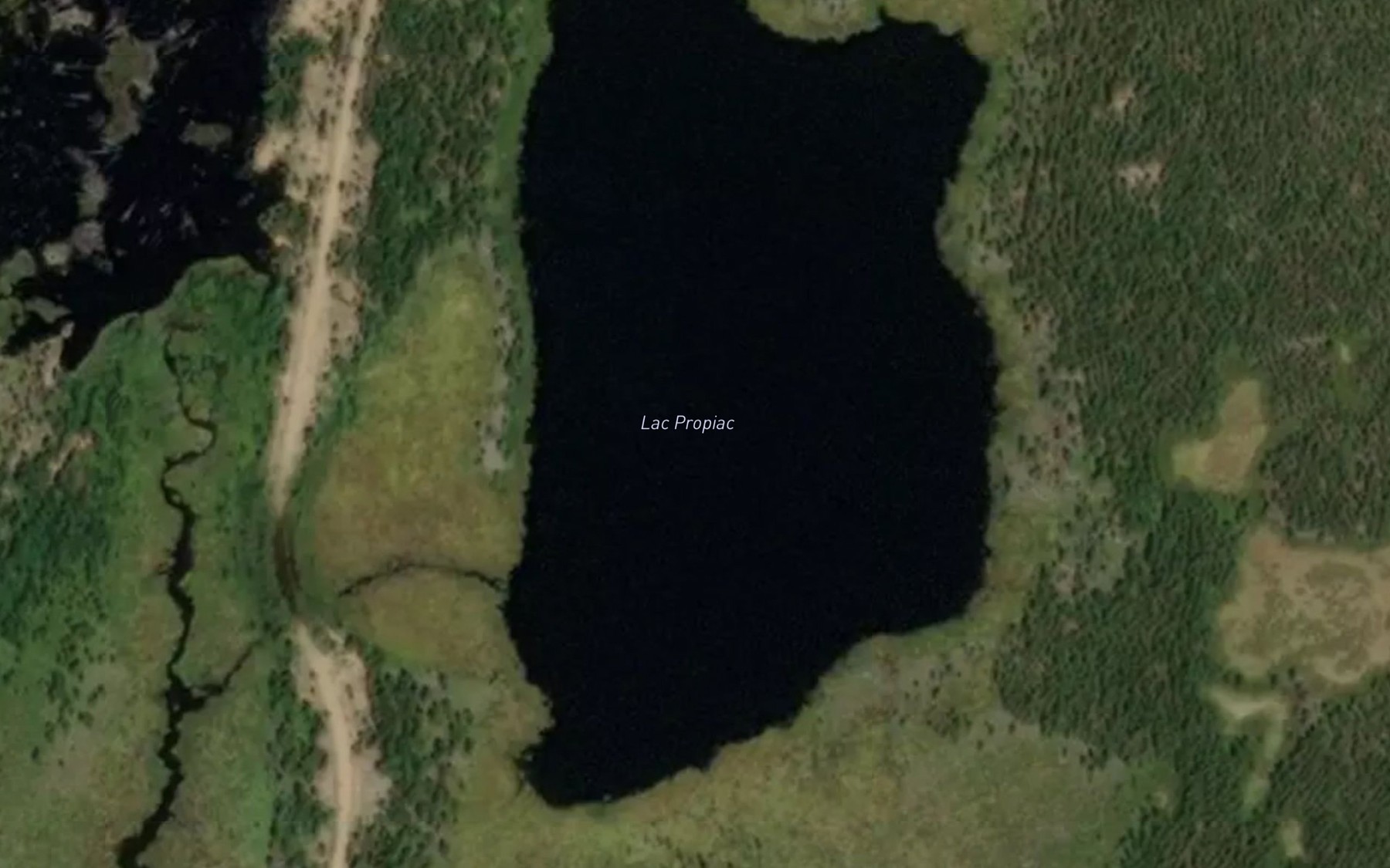 Satellite map of the Lac Propiac