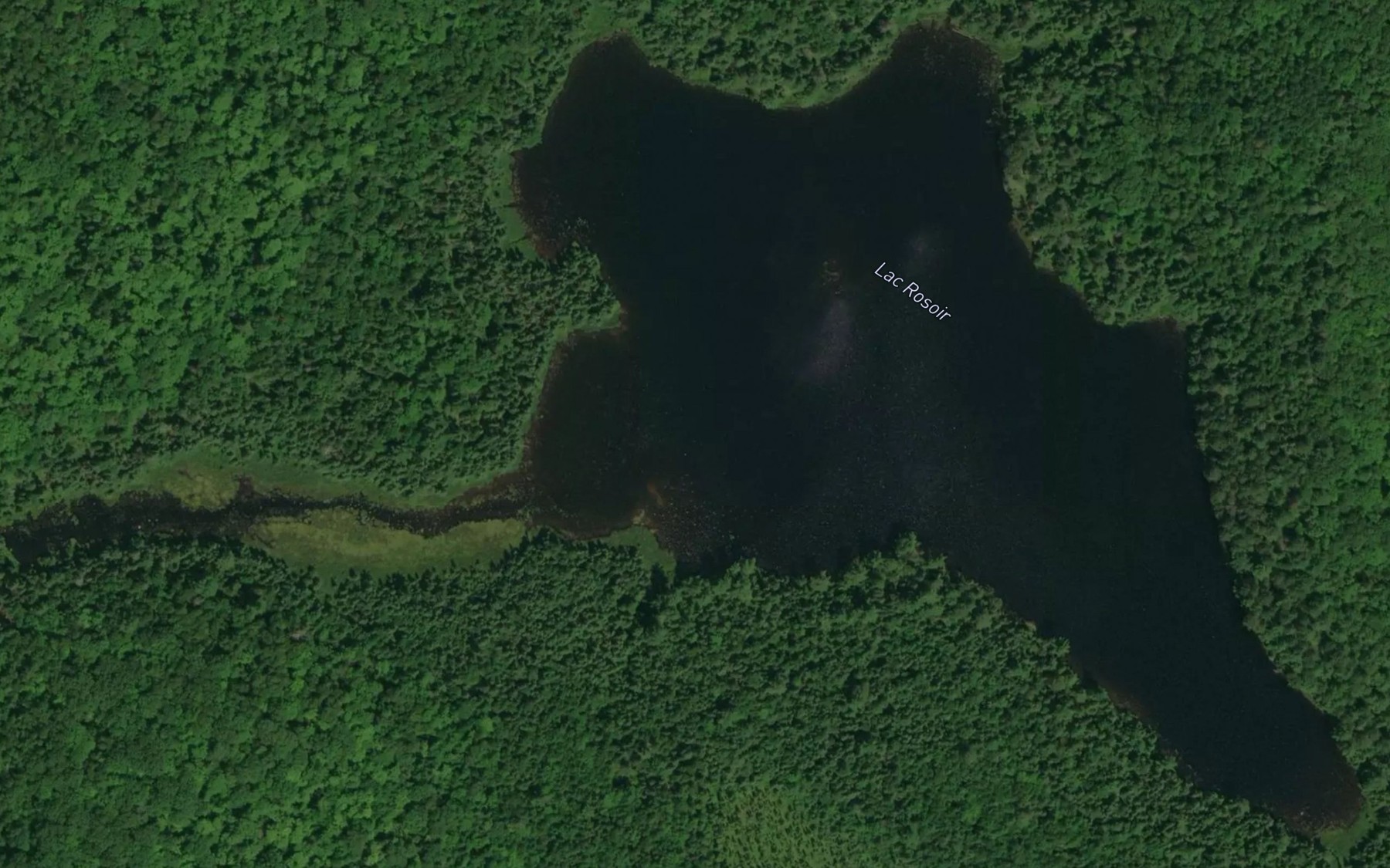 Satellite map of the Lac Rosoir