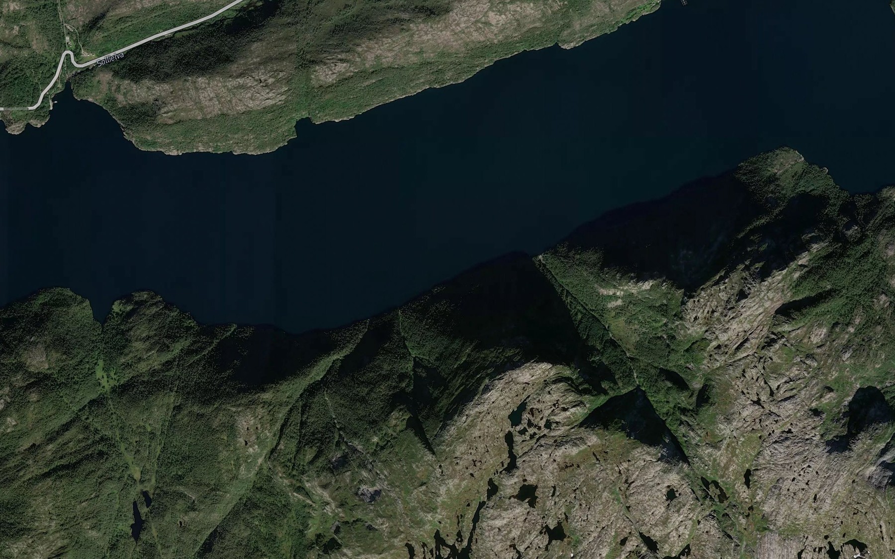 Satellite map of the Storvika