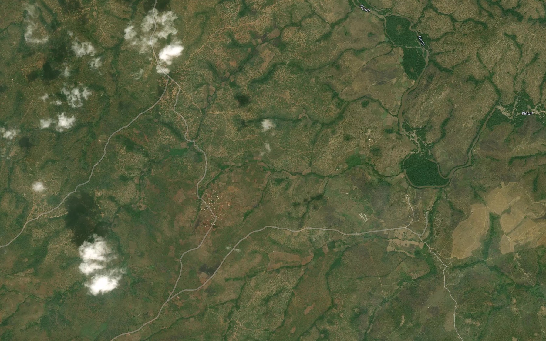 Satellite map of the Nkelen