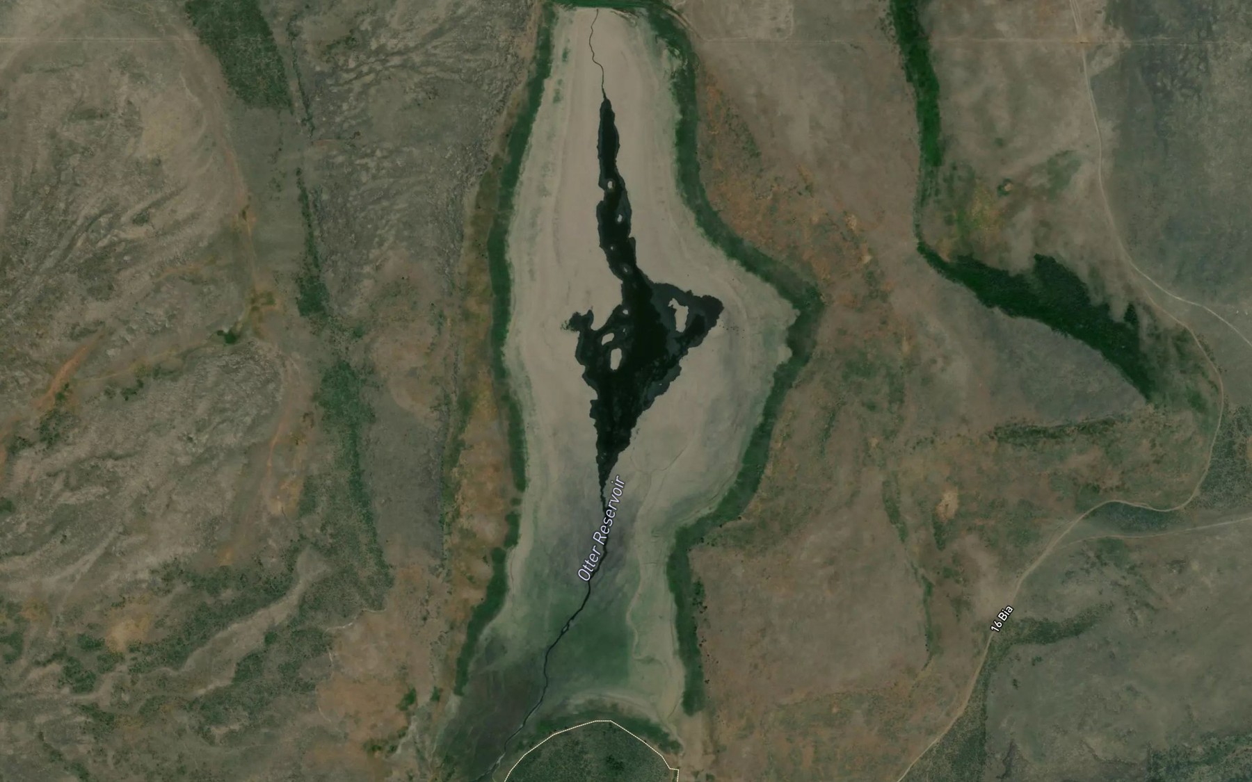 Satellite map of the Otter Creek