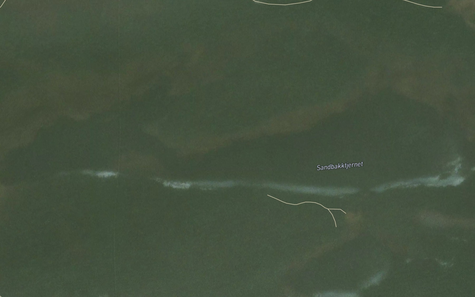 Satellite map of the Sandbakktjennet