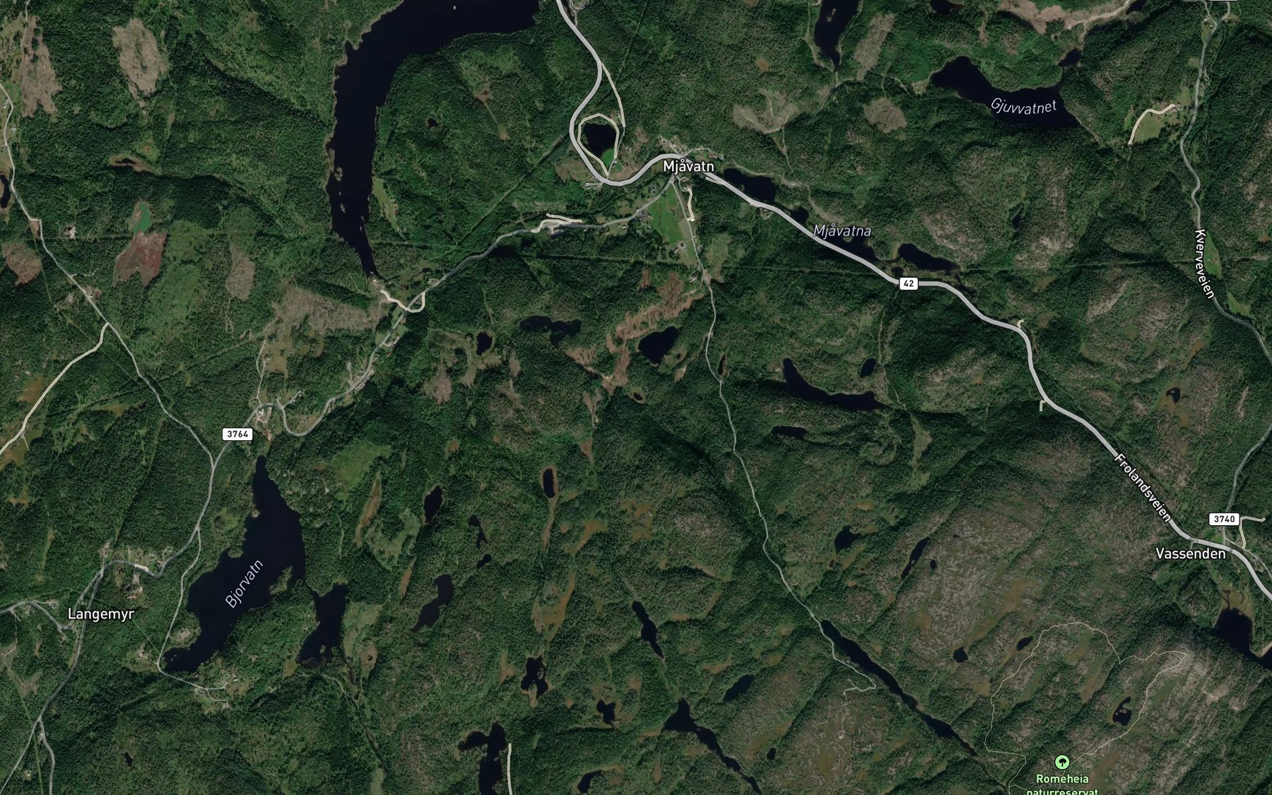 Satellite map of the Svenbutjern