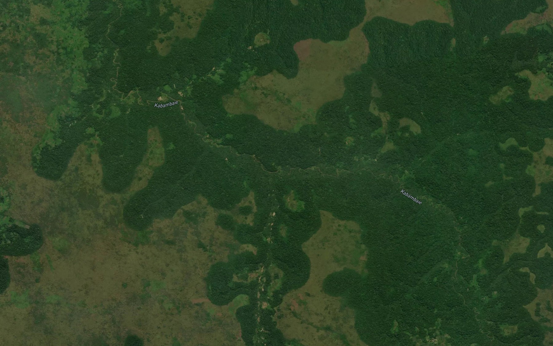 Satellite map of the Lutundu