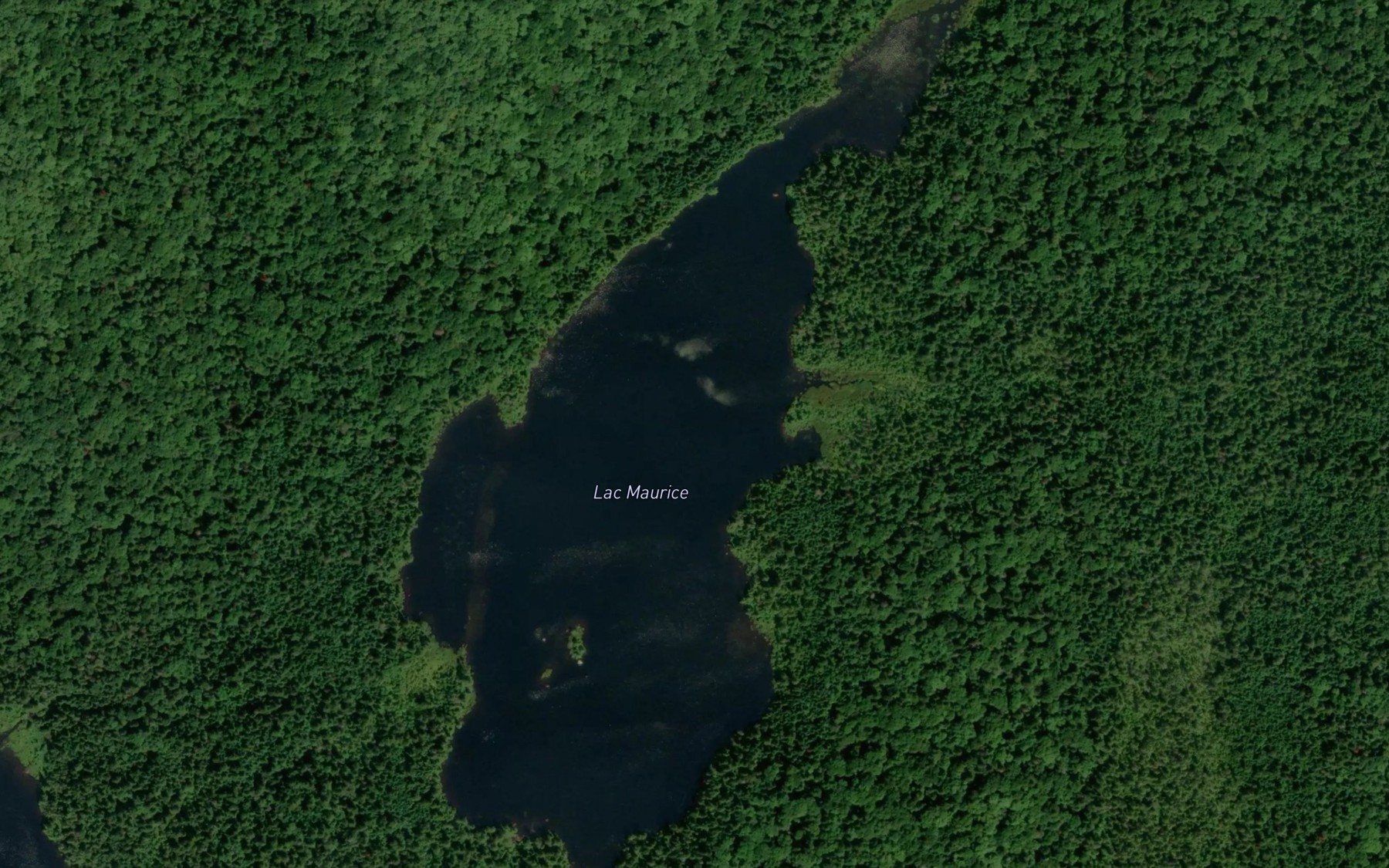 Satellite map of the Lac Maurice