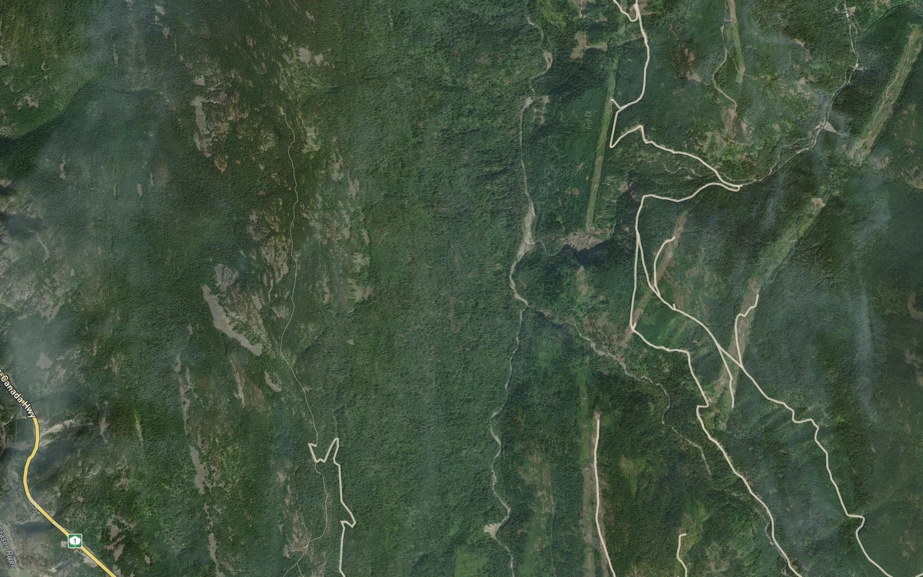 Satellite map of the East Anderson River