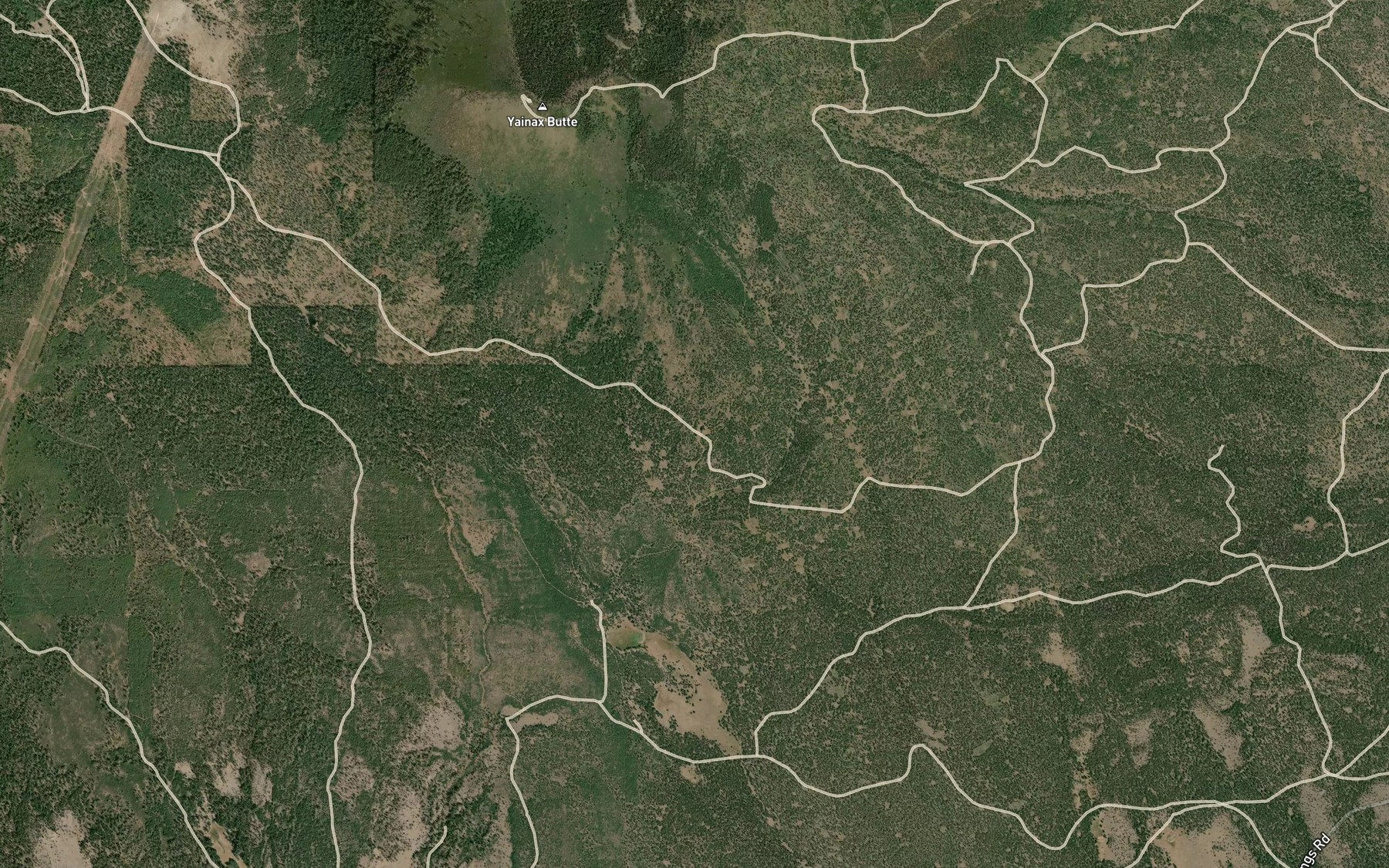 Satellite map of the Cedar Spring
