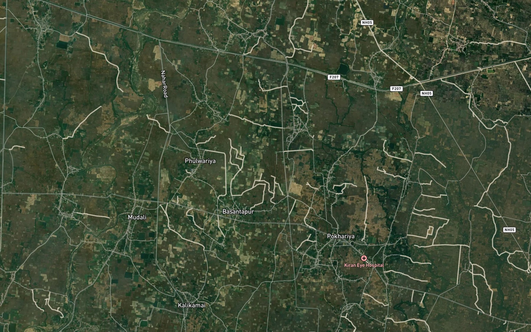 Satellite map of the Bhalauhi Nala